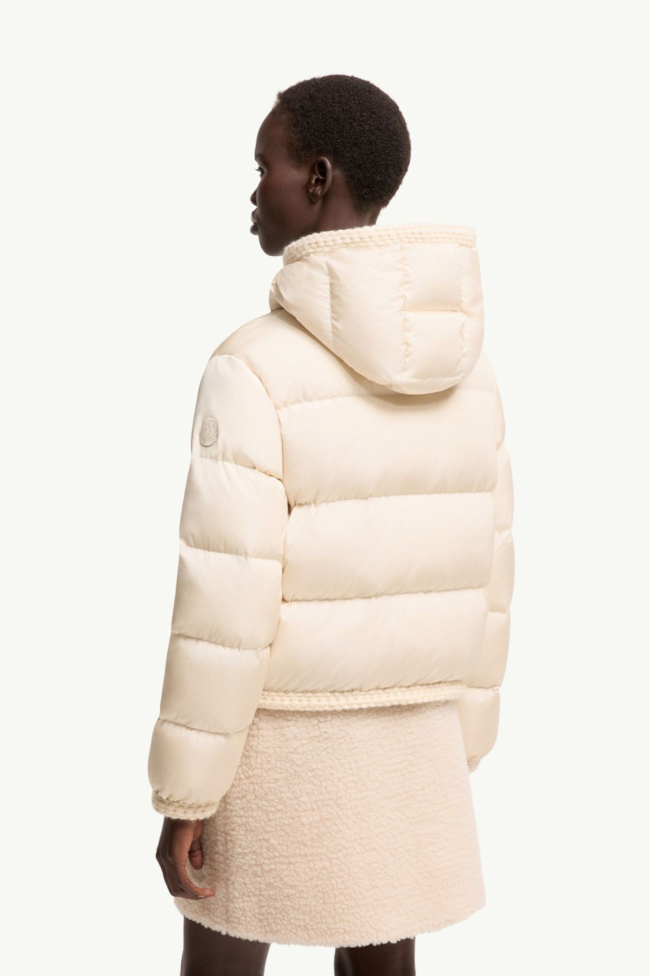 Evocateur ショートダウンジャケット レディース ライトベージュ Moncler 4