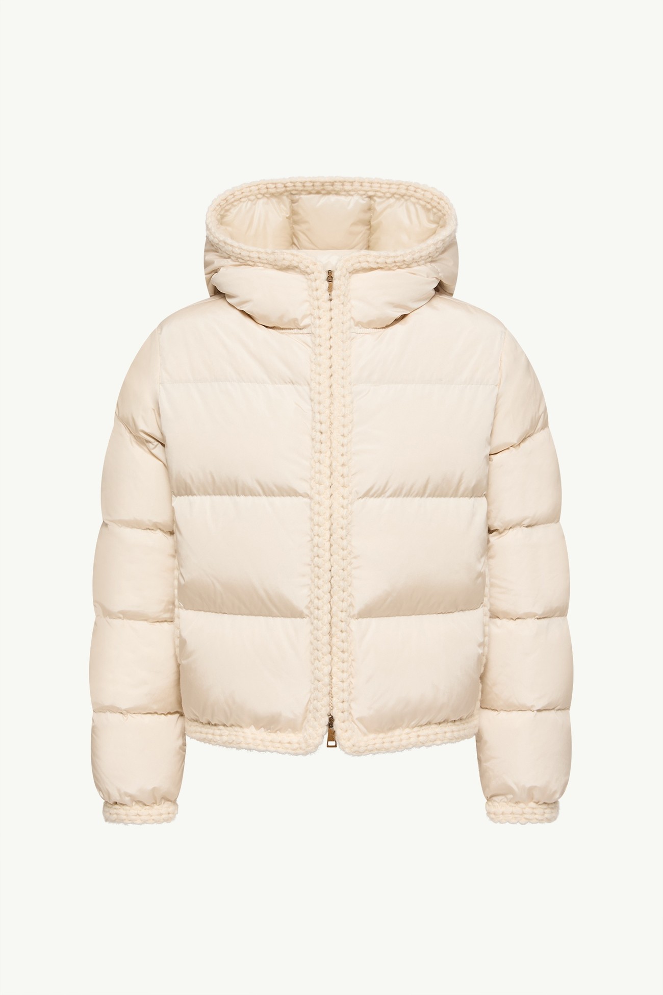 Evocateur Hooded Short Down Jacket Women Light Beige Moncler 2
