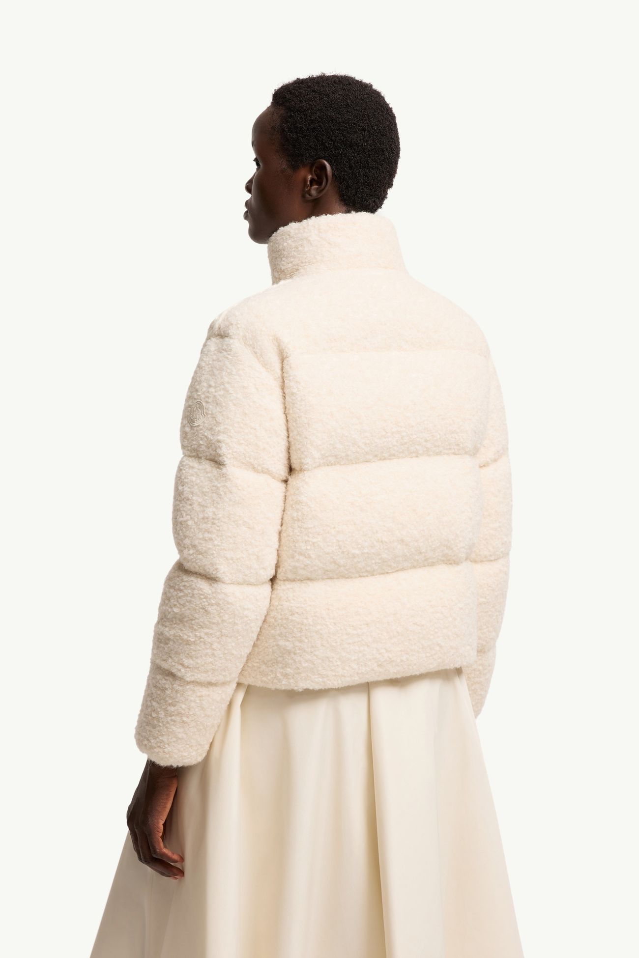 Piumino bouclé Nitidule Donna Bianco Avorio Moncler 4
