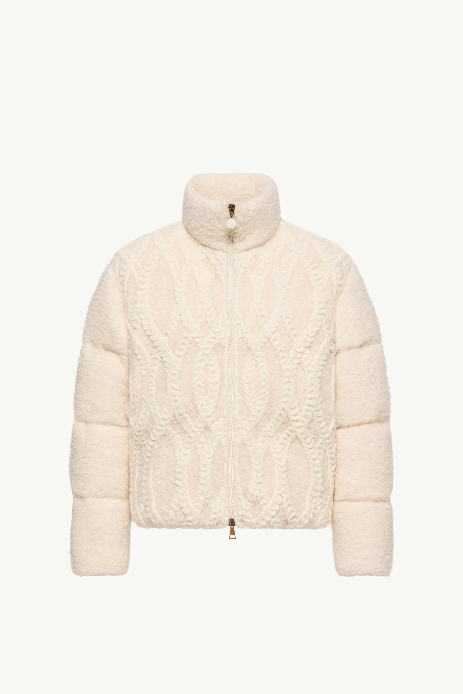 Nitidule Bouclé Down Jacket Women White Ivory Moncler, 1 of 0