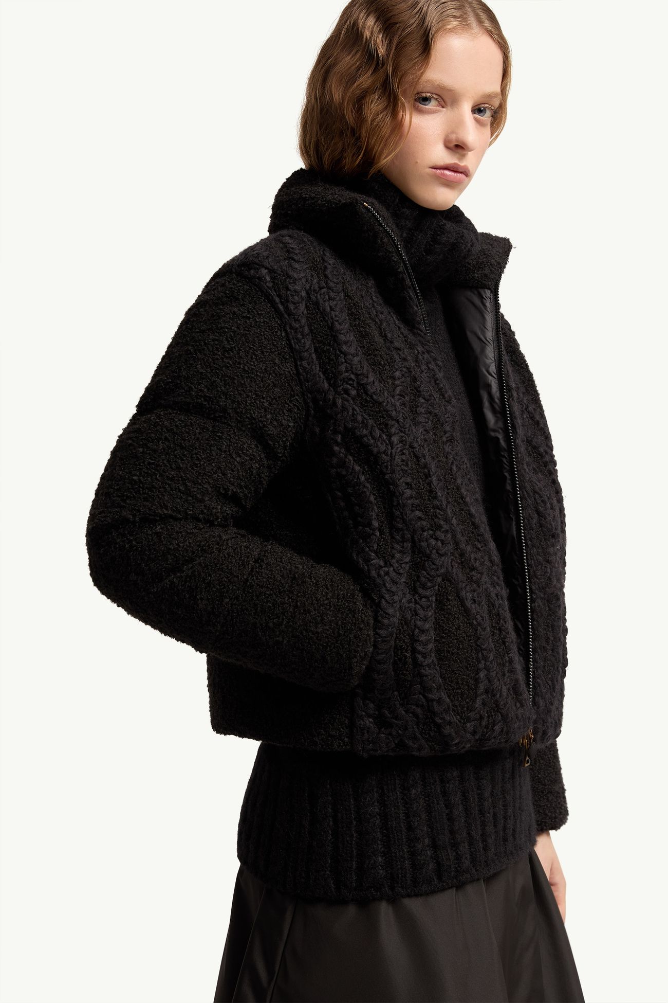 Piumino bouclé Nitidule Donna Nero Moncler 5