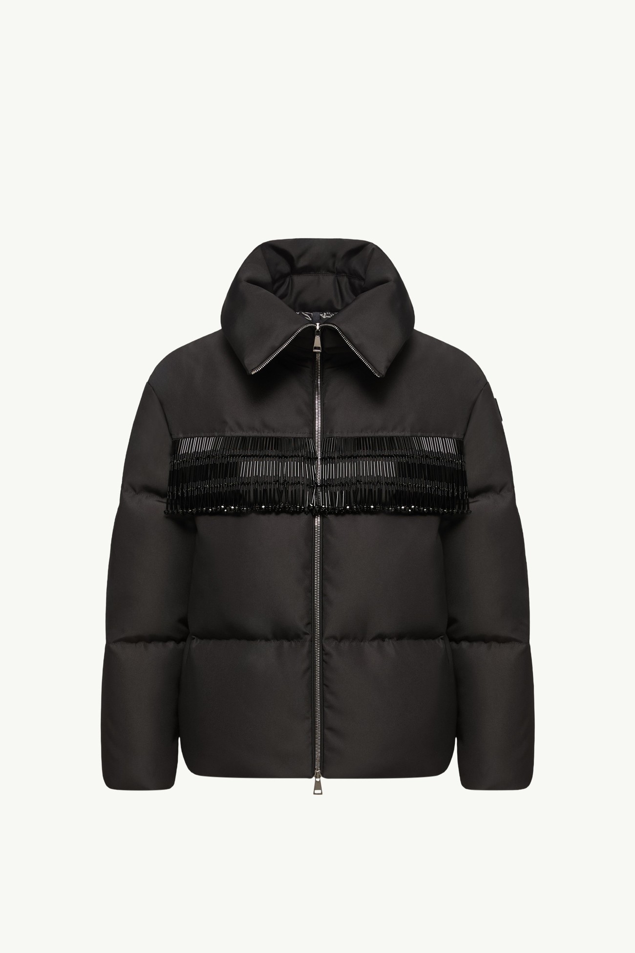 Piumino midi Manchot con finiture di perline Donna Nero Moncler 2