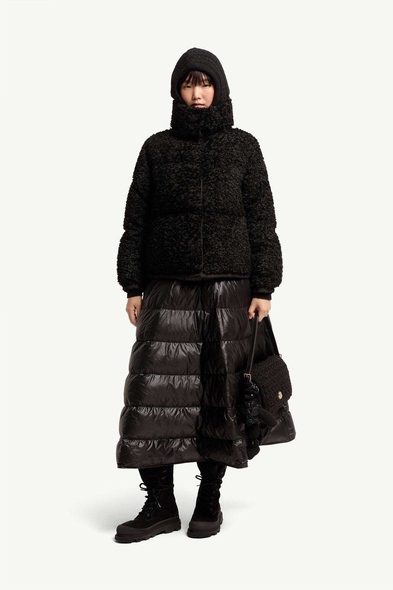 Giacca corta Sittelles jacquard Fil coupé Donna Nero Moncler 0