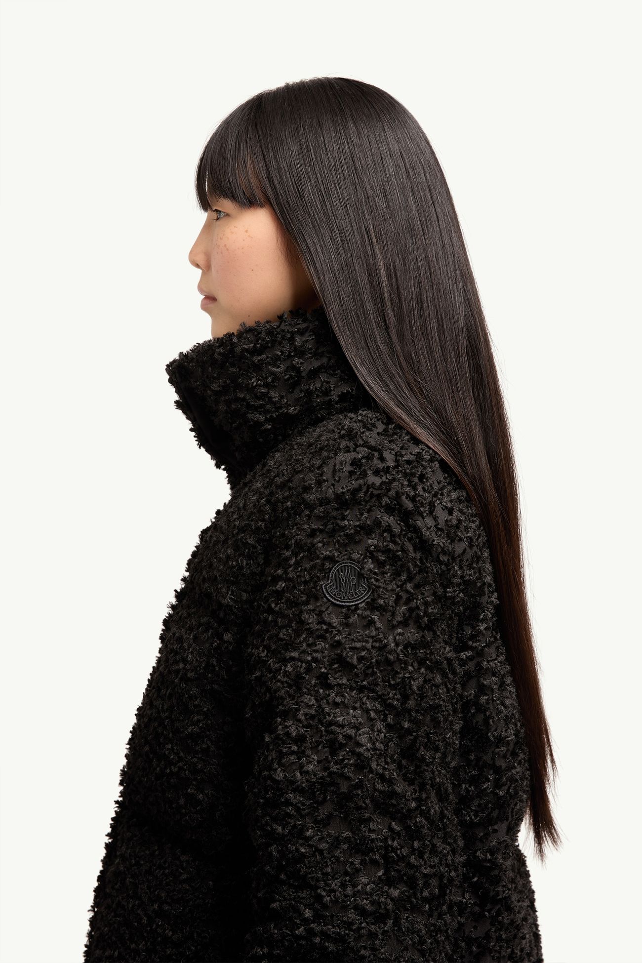 Sitteles提花剪花短身外套 女士 黑色 Moncler 1