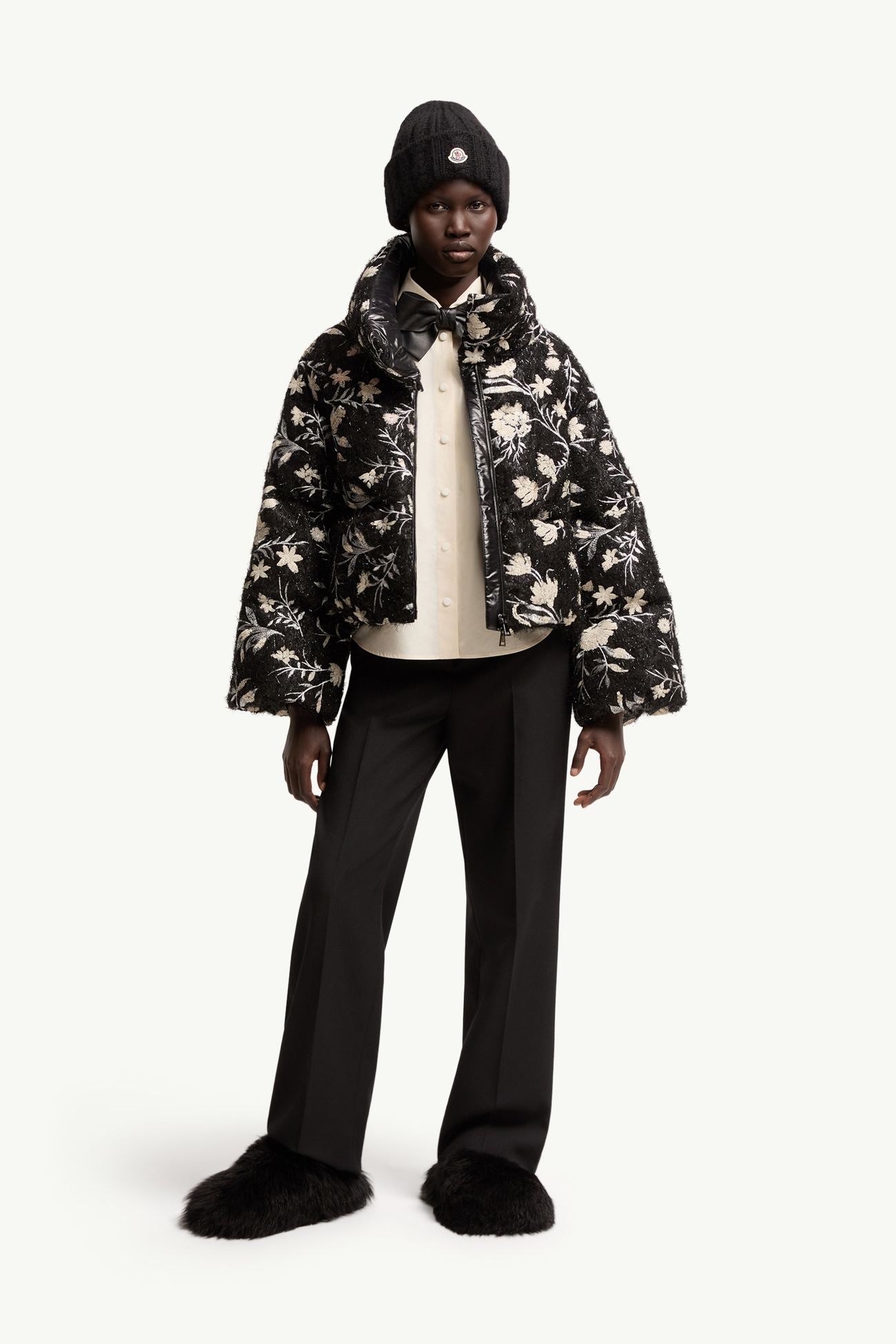Perroquet ショートダウンジャケット レディース ブラック Moncler 0