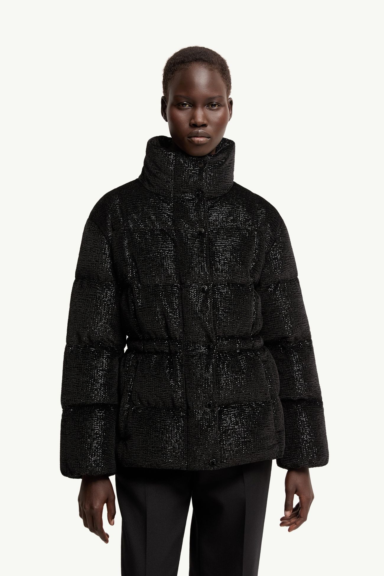 Mouettes kurze Daunenjacke Damen Schwarz Moncler 3