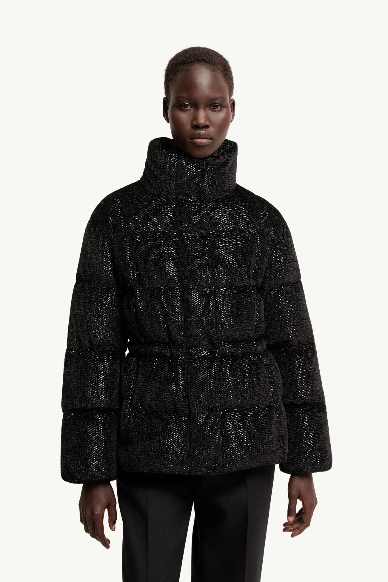 Piumino corto Mouettes Donna Nero Moncler 3