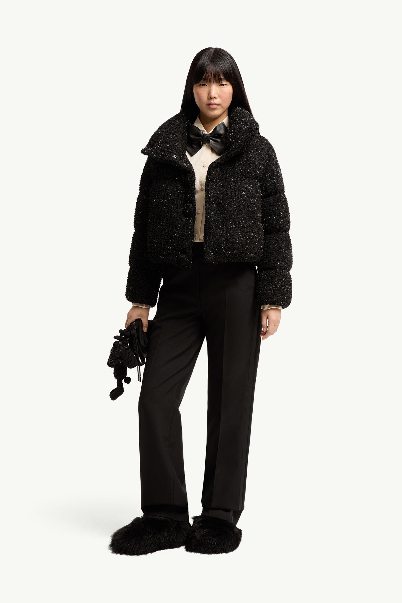 Almee 테디 쇼트 다운 재킷 여성 블랙 Moncler 0