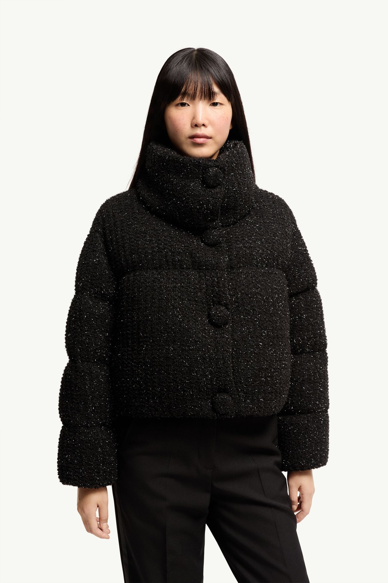Almee 테디 쇼트 다운 재킷 여성 블랙 Moncler 3