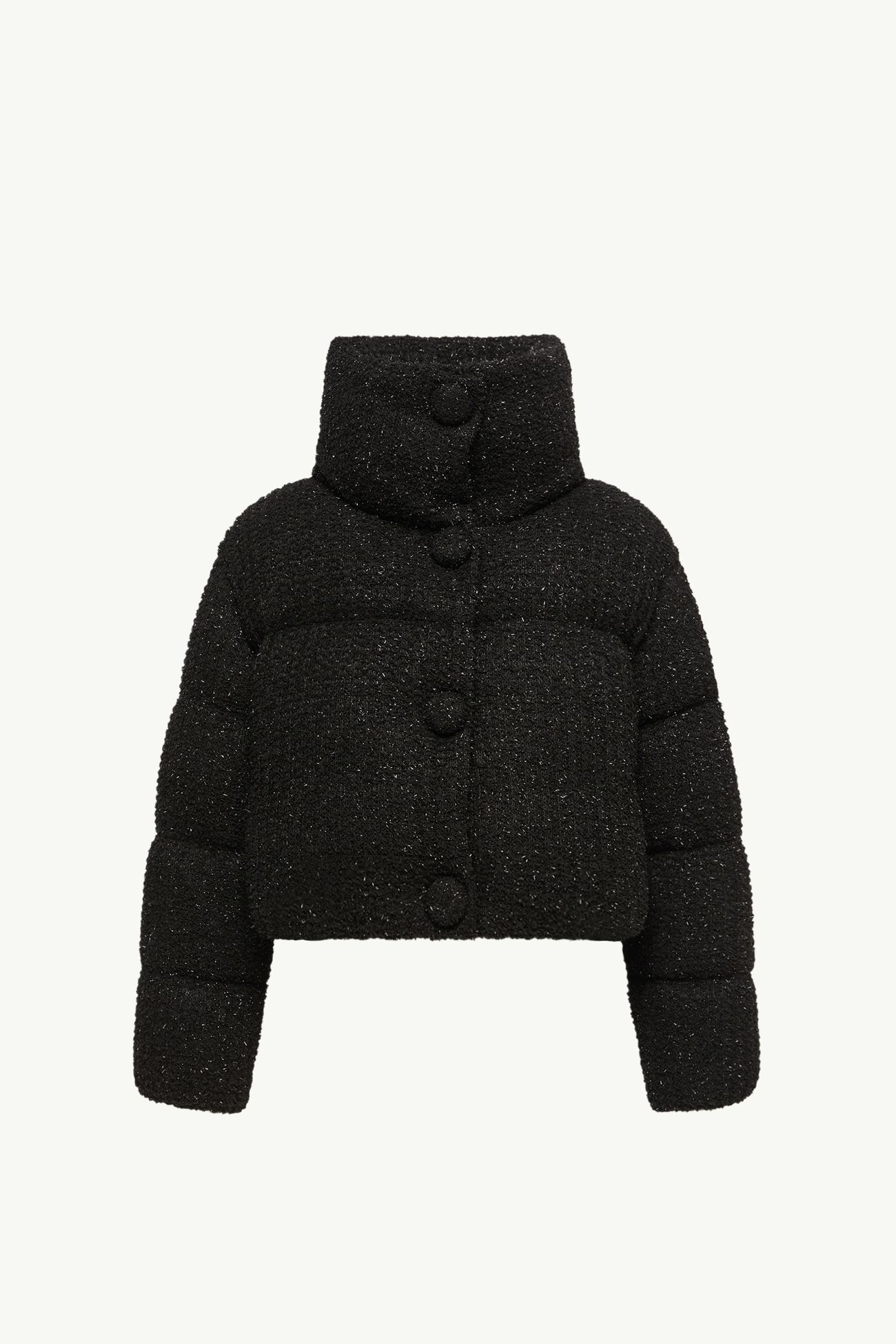 Piumino corto Almee in teddy Donna Nero Moncler 2