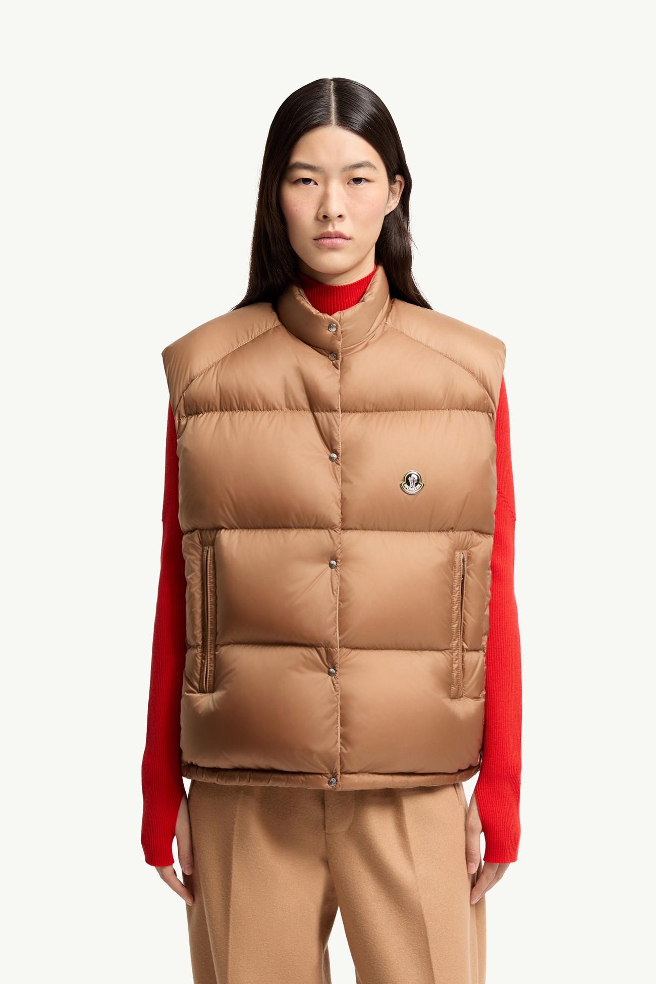 Tibb Reversible Down Gilet Women Beige Moncler 3