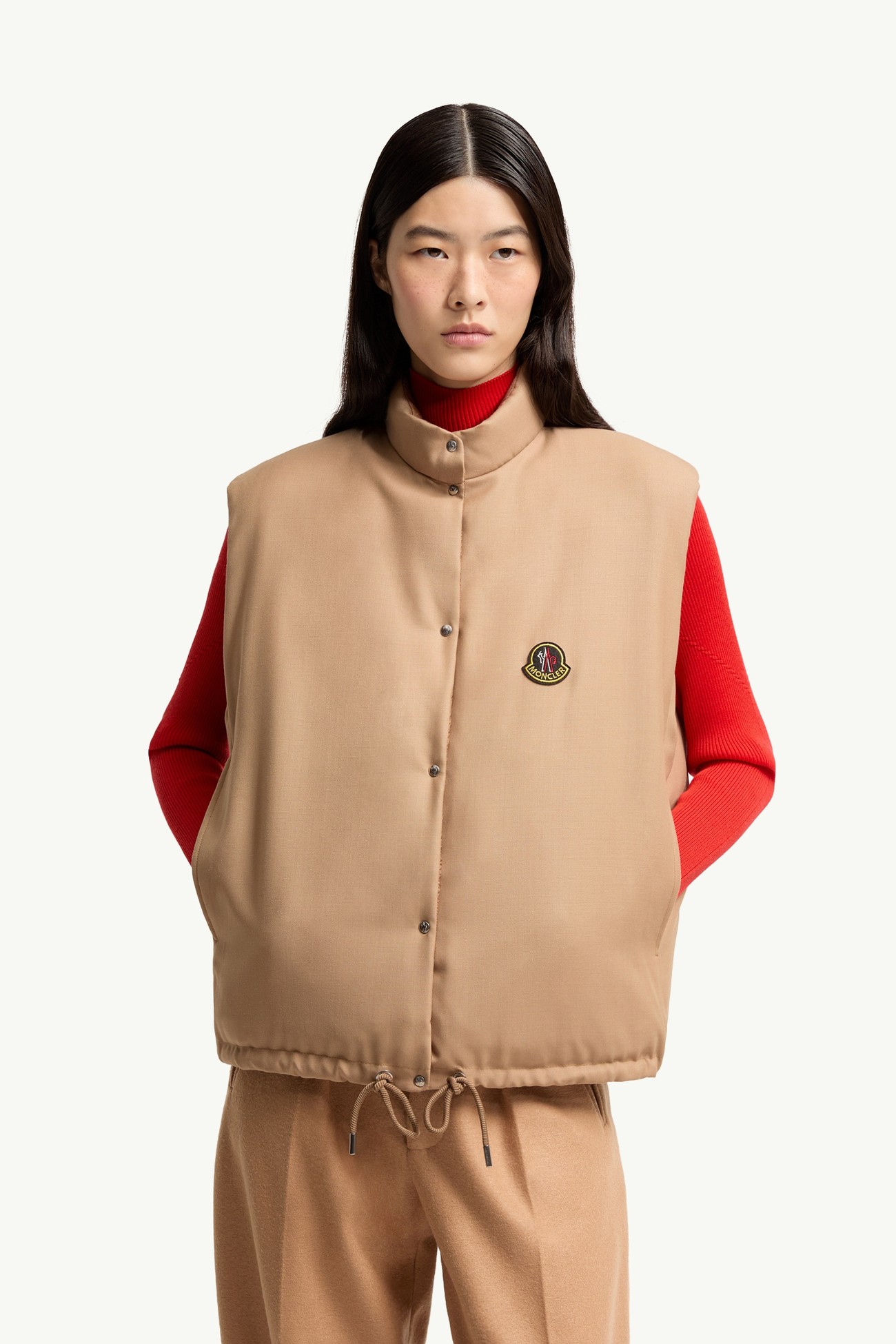 Tibb Reversible Down Gilet Women Beige Moncler 5