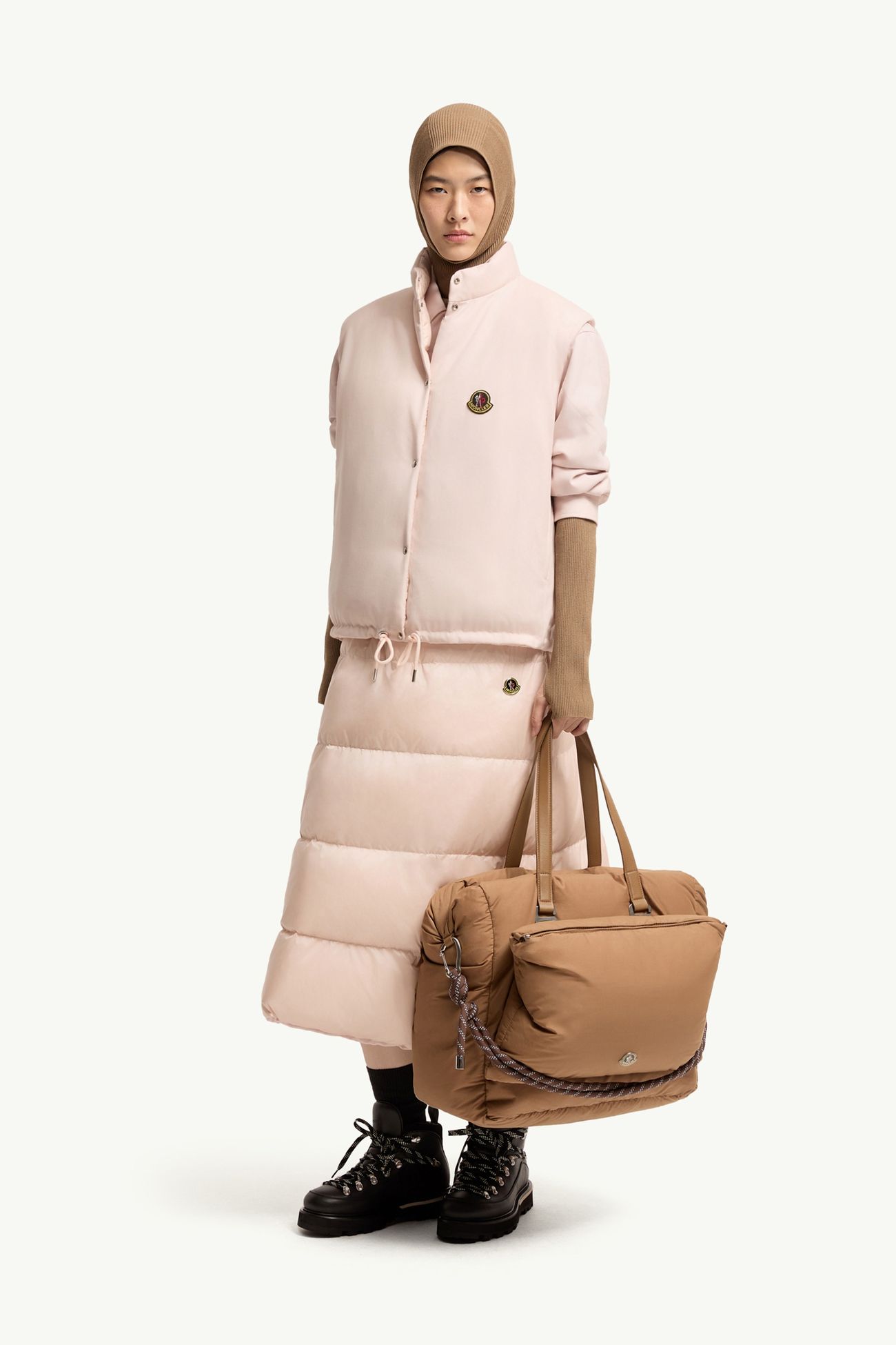 Tibb wendbare Daunenweste Damen Hellpink Moncler 0