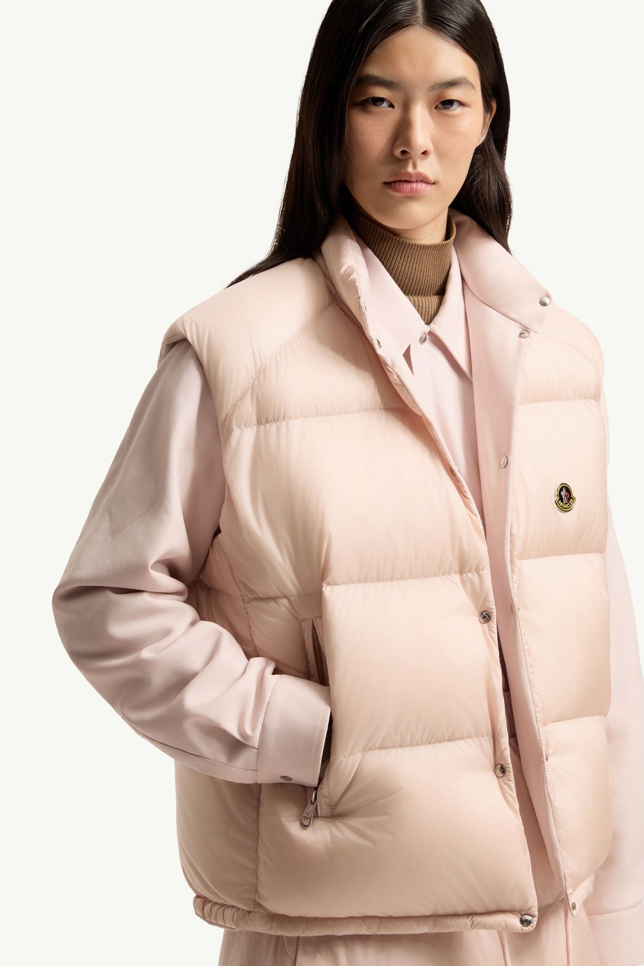 Tibb Reversible Down Gilet Women Light Pink Moncler 6