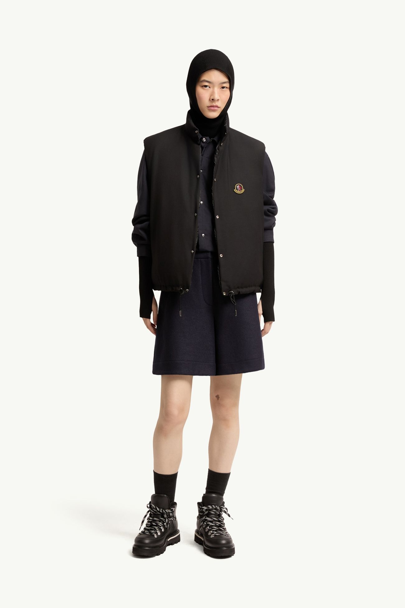 Tibb wendbare Daunenweste Damen Schwarz Moncler 0