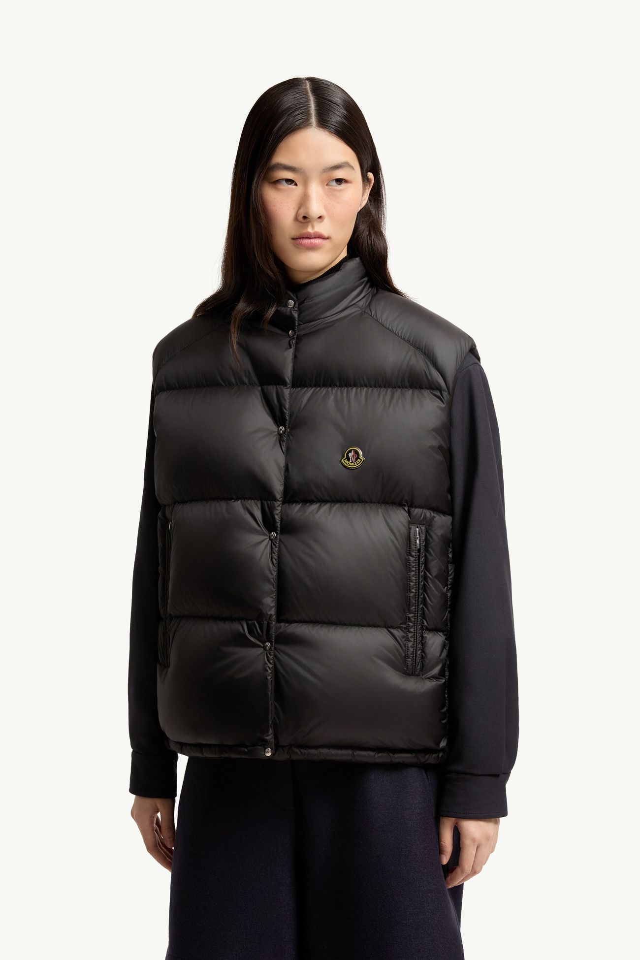 Gilet imbottito reversibile Tibb Donna Nero Moncler 3