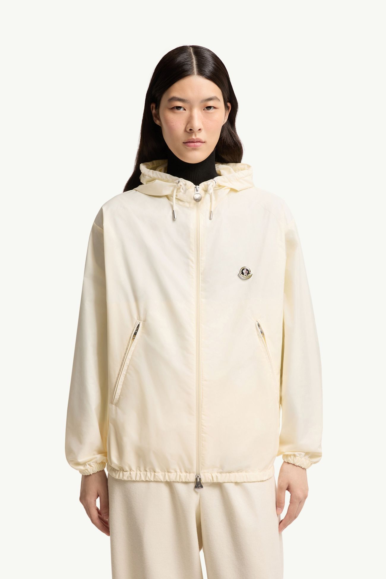 Cortavientos con capucha Mujer Blanco Moncler 3