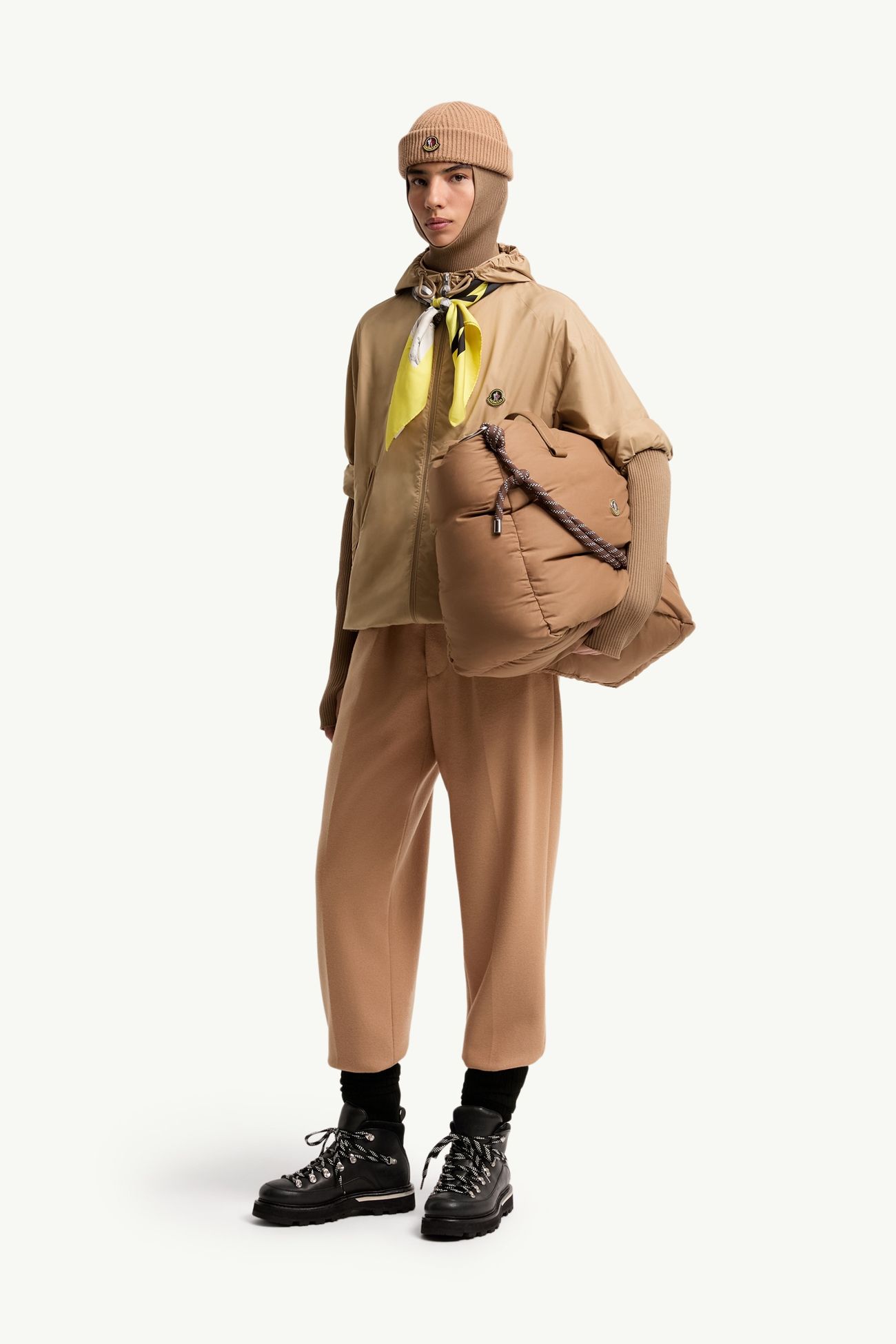 連帽風褸 女士 米色 Moncler 0
