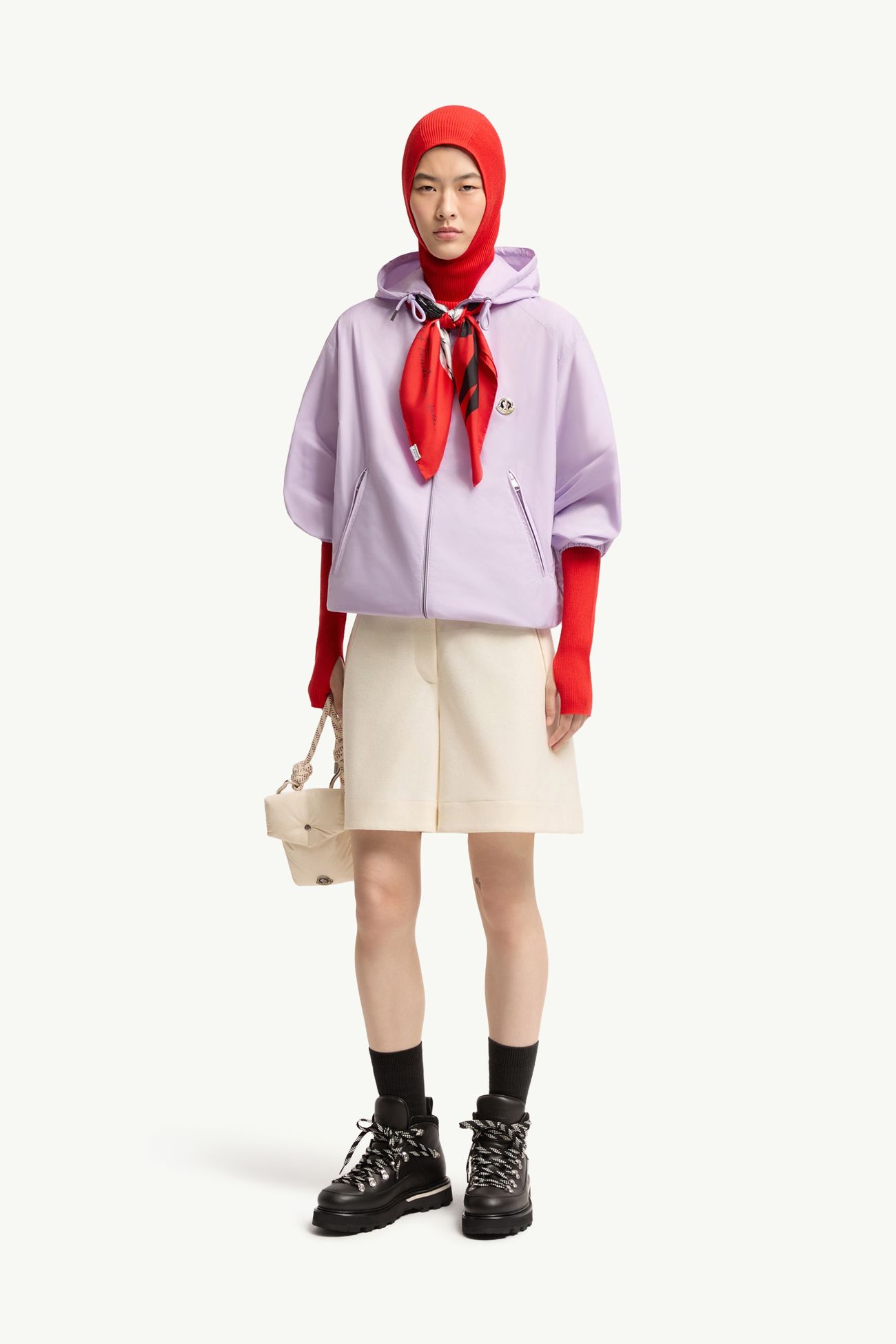 Coupe-vent à capuche Femmes Lilas Moncler 0