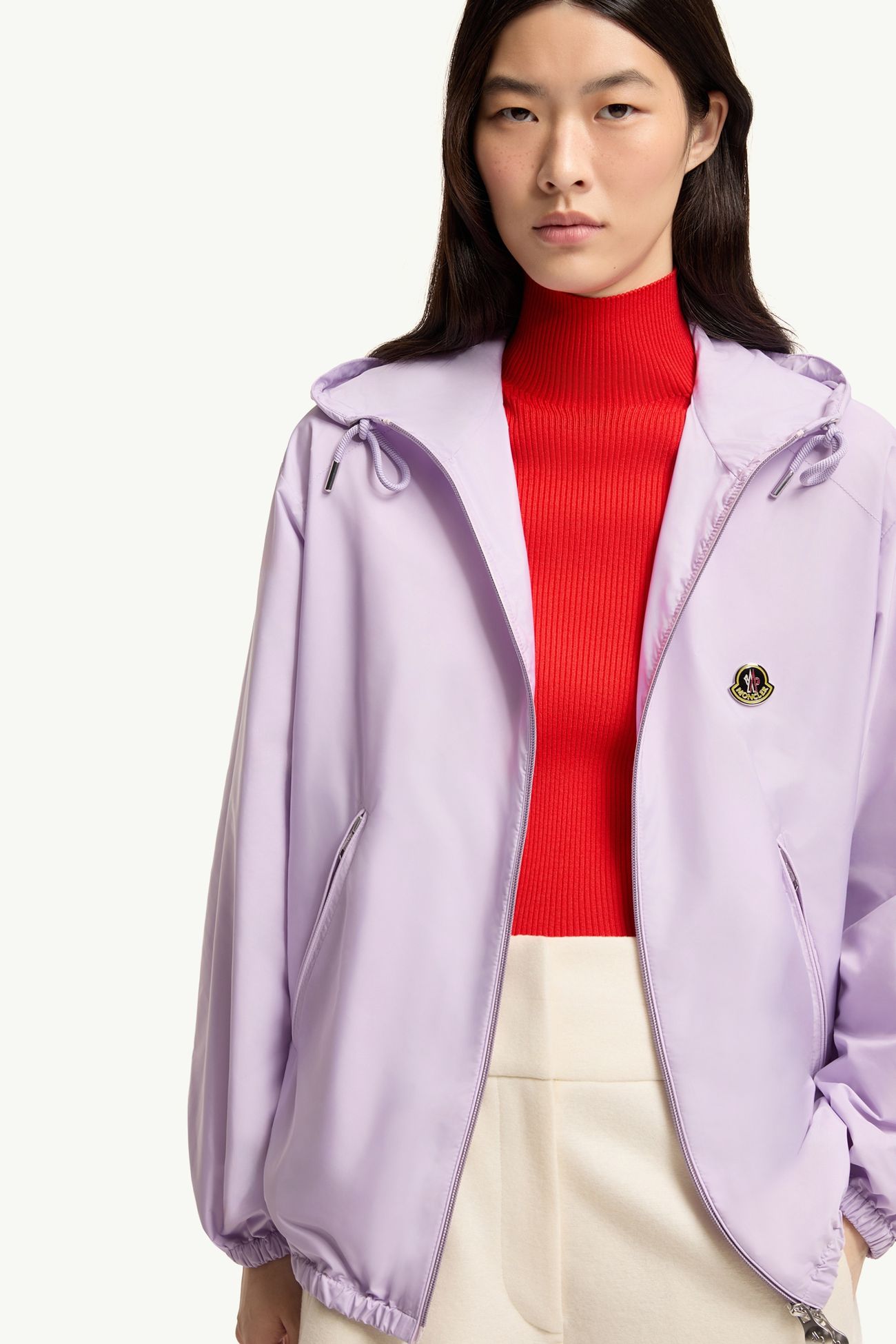 Cortavientos con capucha Mujer Lila Moncler 5