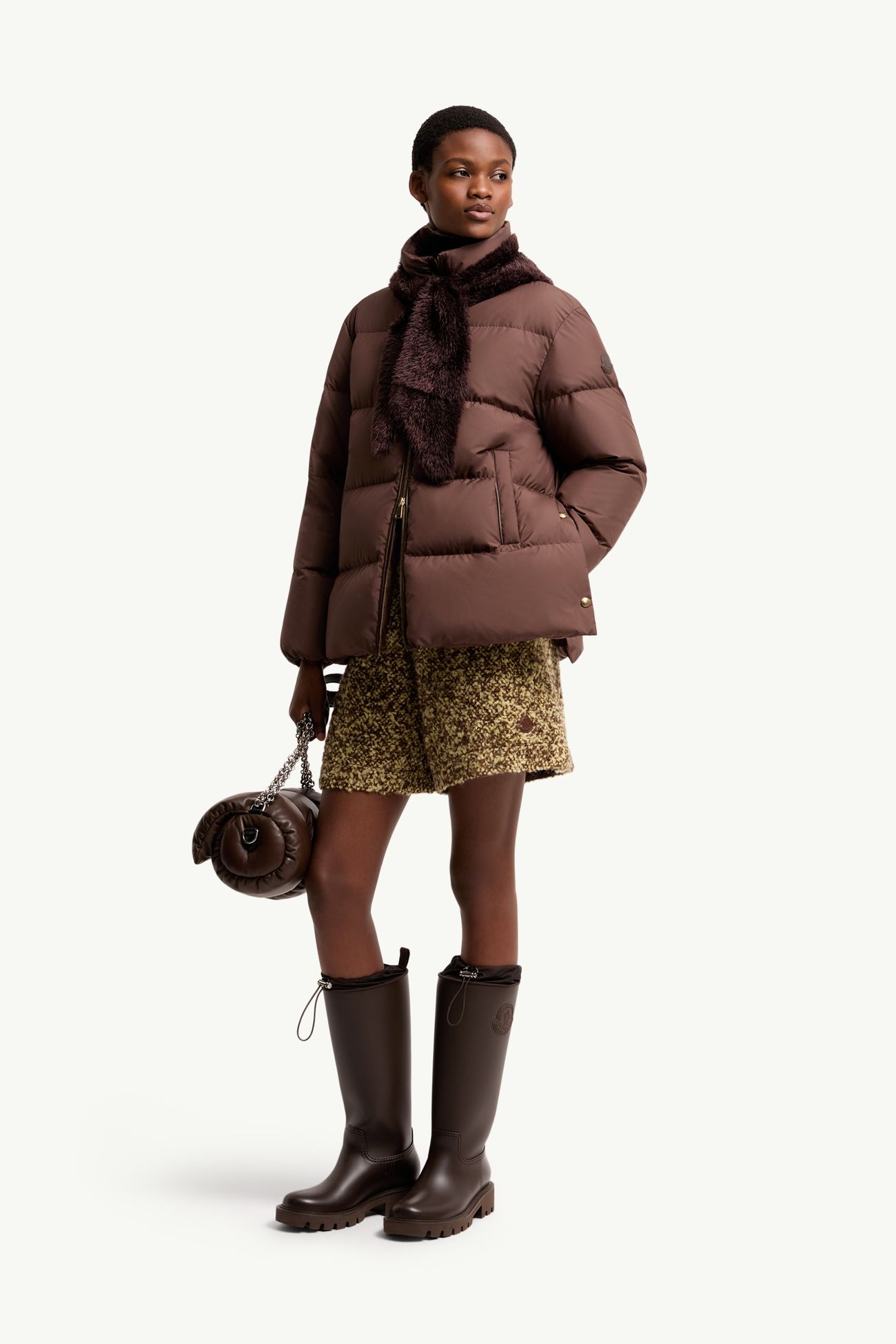 Vivantesse女士短款羽绒夹克外套 女士 棕色 Moncler 0
