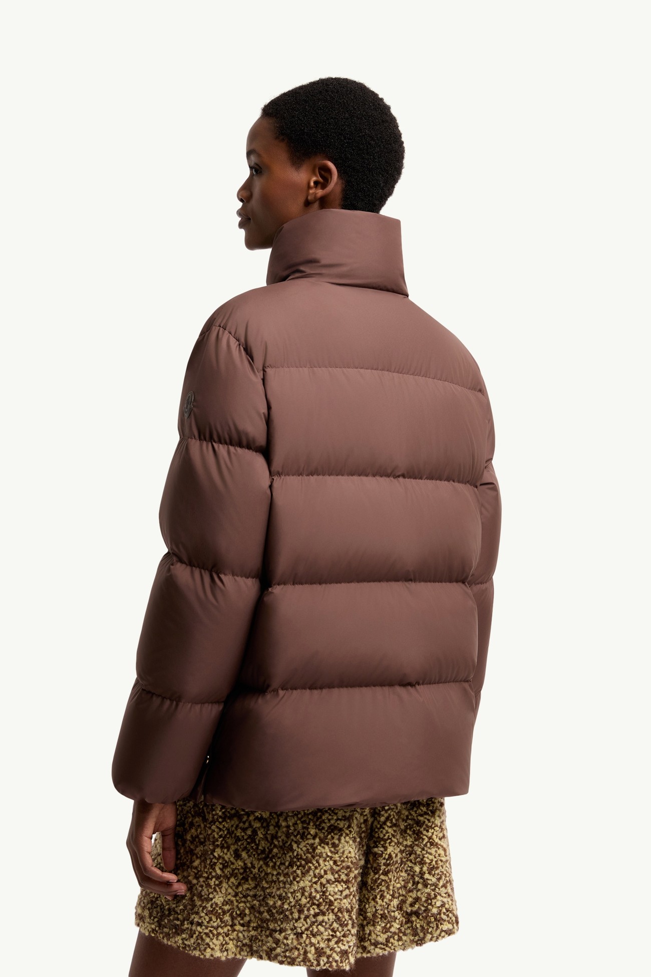 Piumino corto Vivantesse Donna Marrone Moncler 4