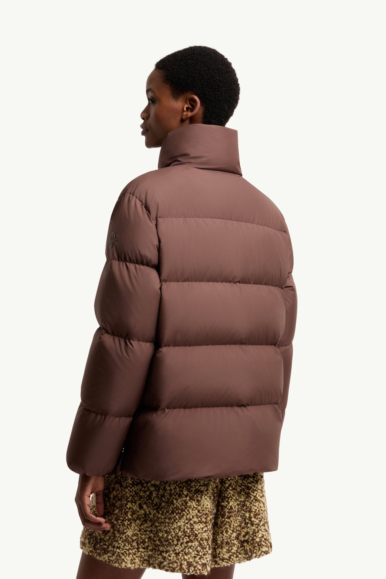 Vivantesse Short Down Jacket Women Brown Moncler 4