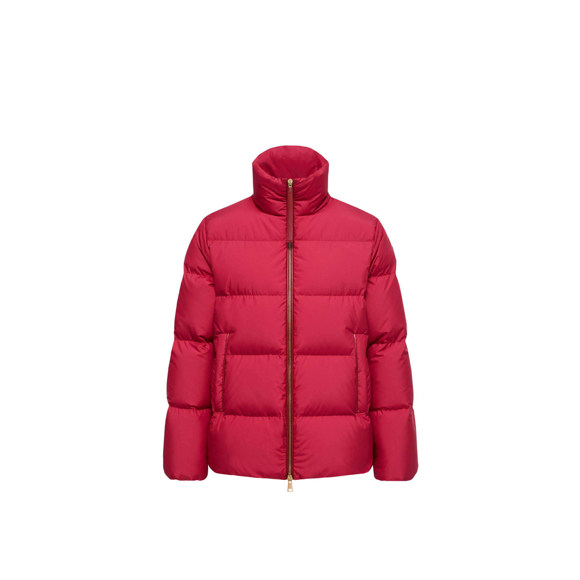 Moncler Women's Red Padded Zip-Down Jacket - Image 4