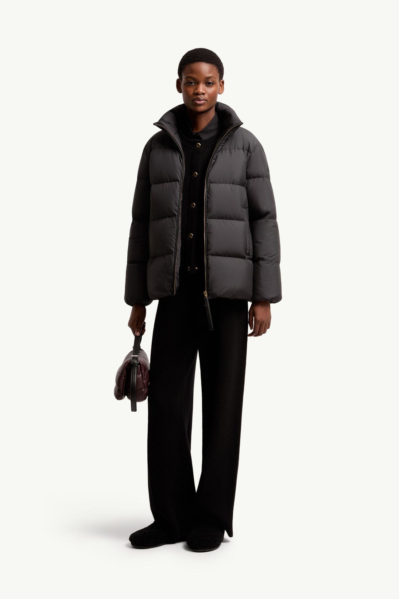 Vivantesse女士短款羽绒夹克外套 女士 黑色 Moncler 0