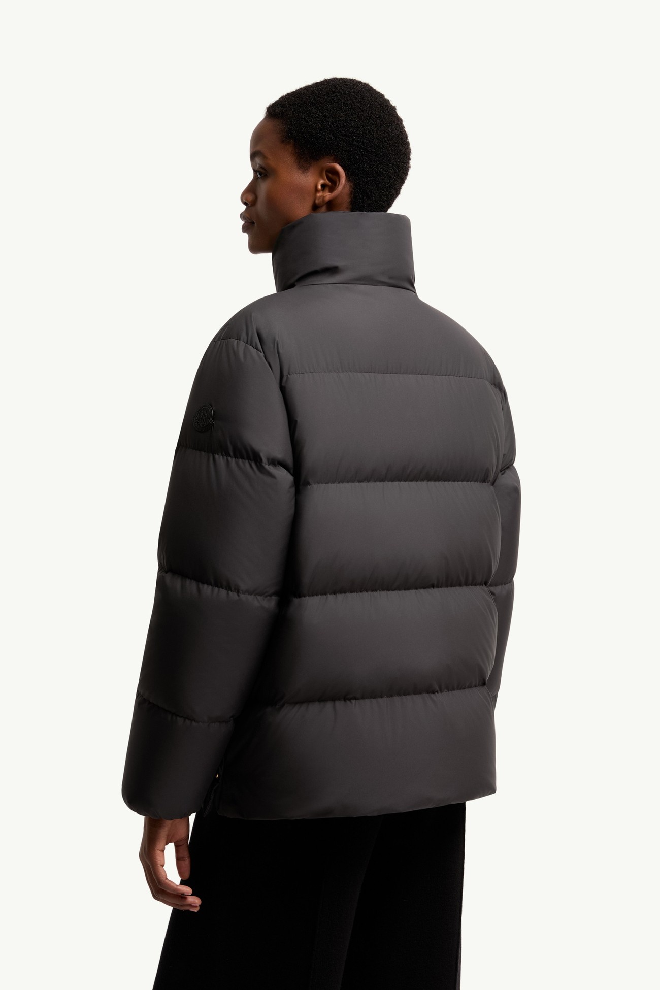 Piumino corto Vivantesse Donna Nero Moncler 4