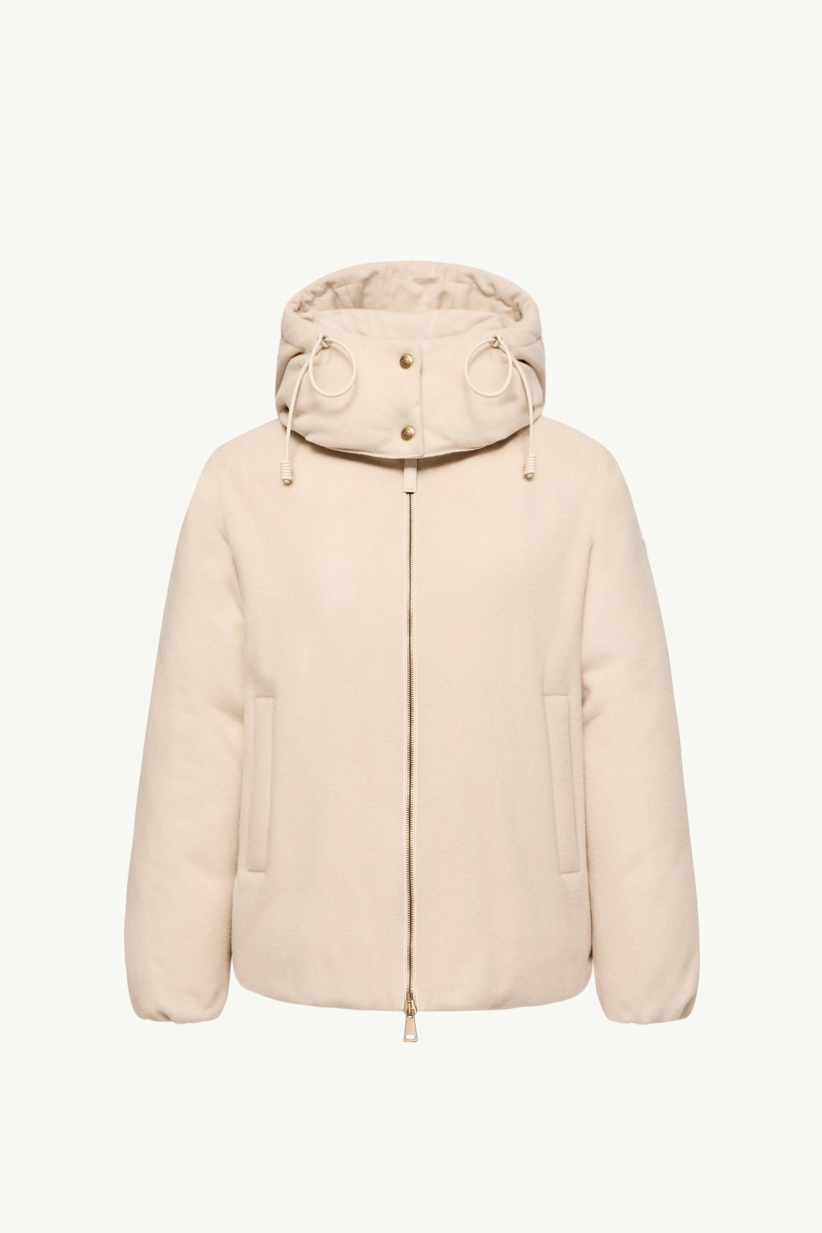 Vivante Hooded Wool & Cashmere Short Down Jacket Women Light Beige Moncler, 1 of 0