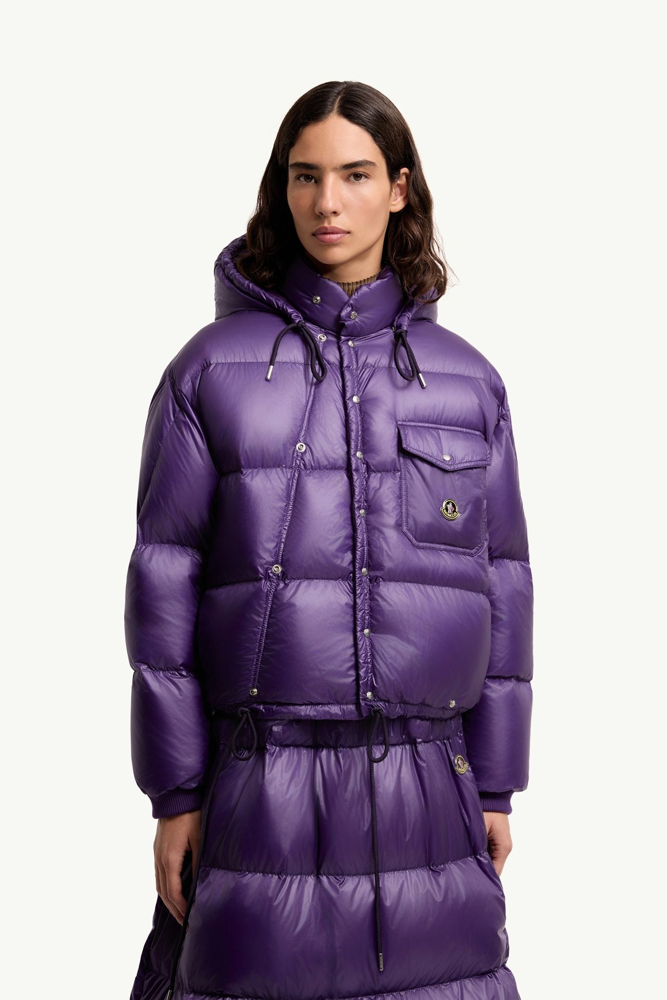Doudoune courte Ă capuche Karakorum Femmes Violet Moncler 3