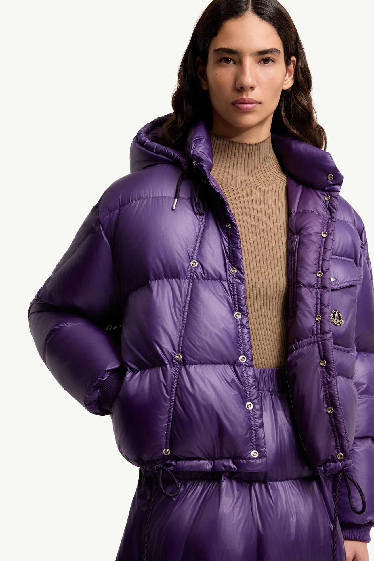 Doudoune courte Ă capuche Karakorum Femmes Violet Moncler 7