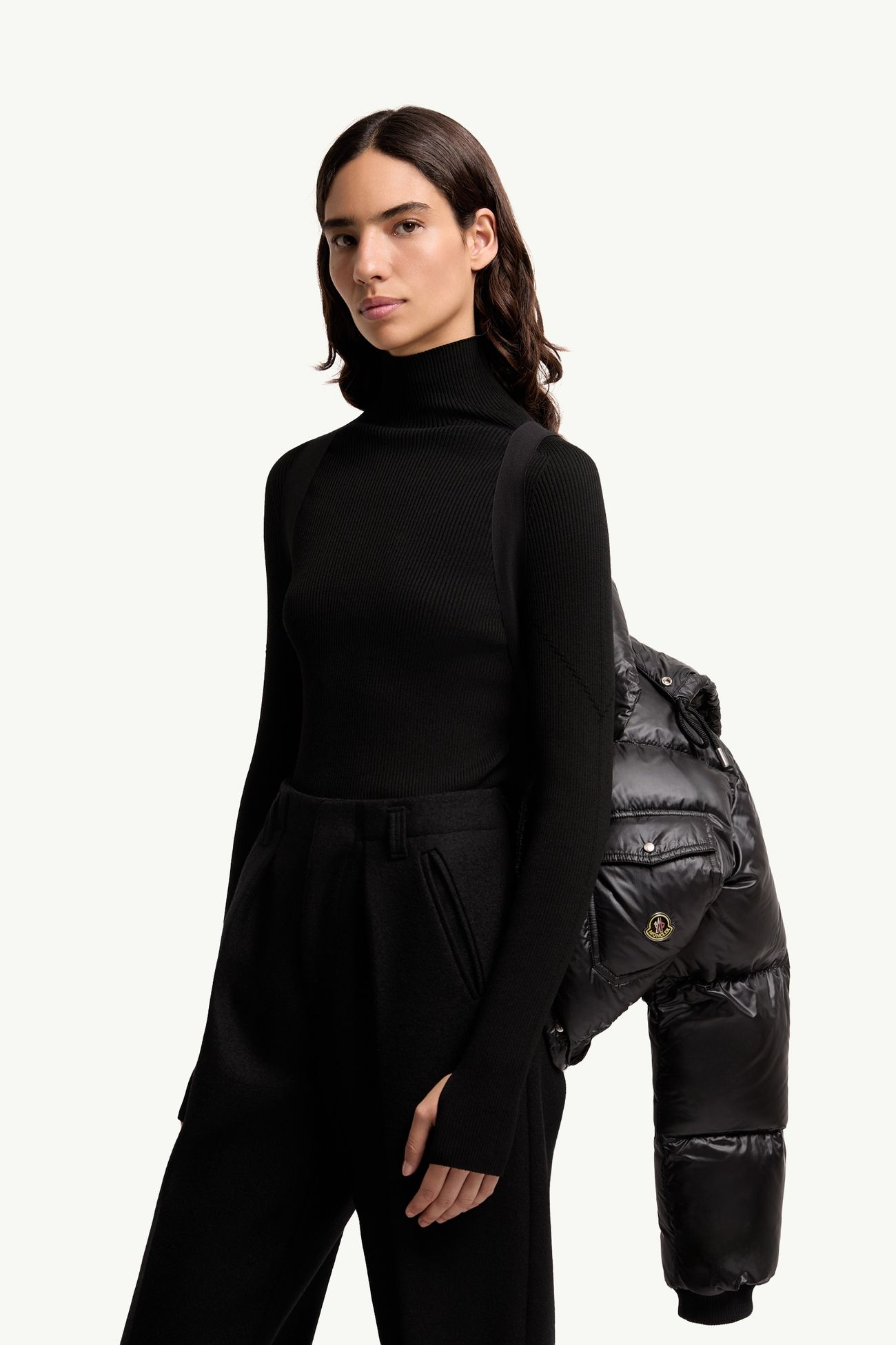 Karakorum連帽短身羽絨外套 女士 黑色 Moncler 6