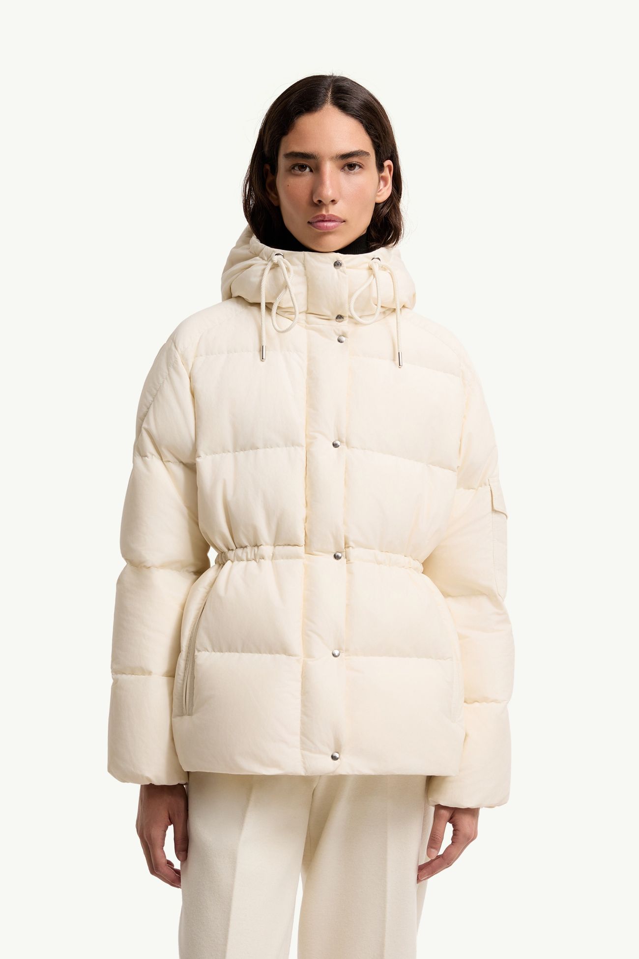 Himalaya連帽短身羽絨外套 女士 象牙白色 Moncler 3
