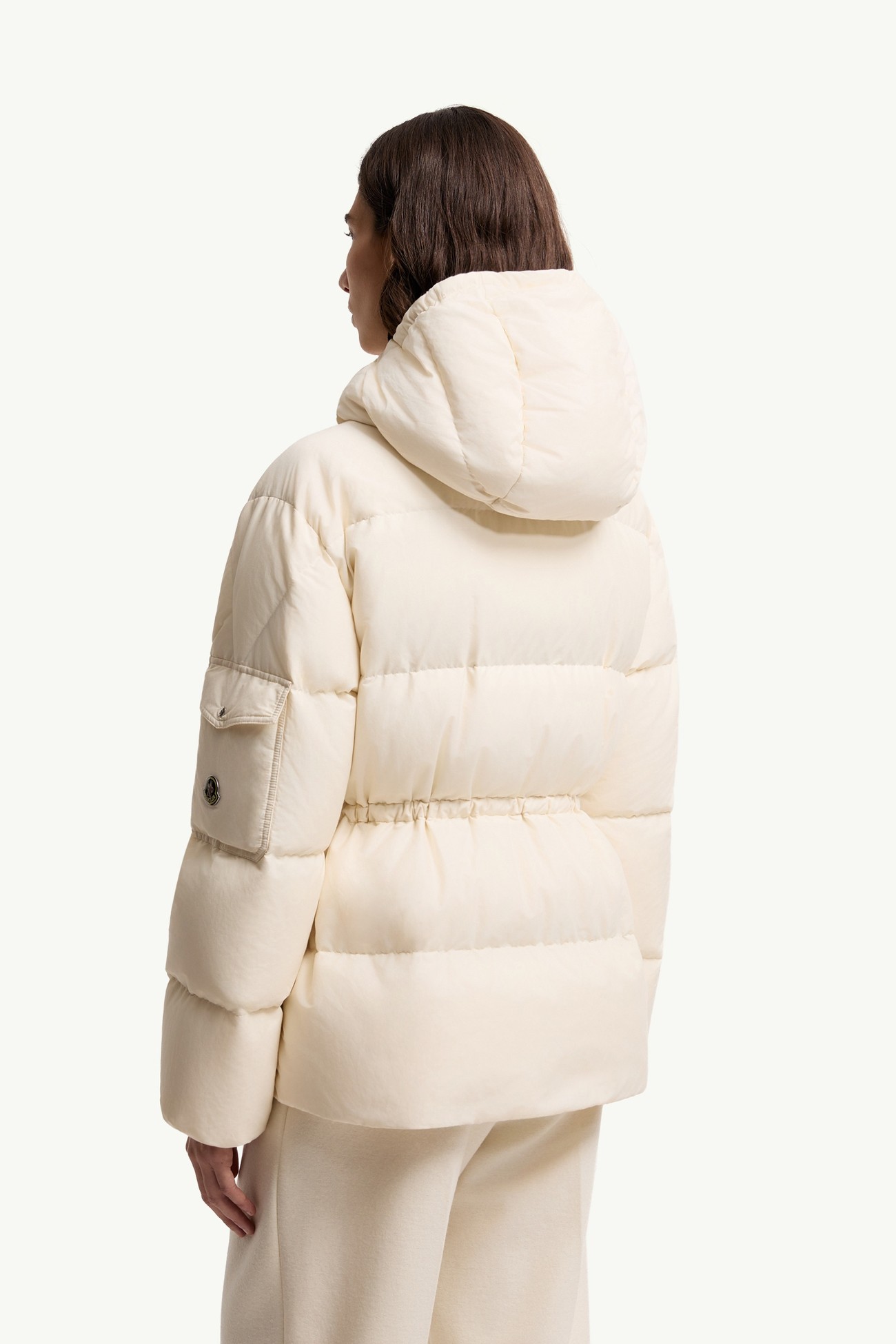 Himalaya Hooded Short Down Jacket Women White Ivory Moncler 4