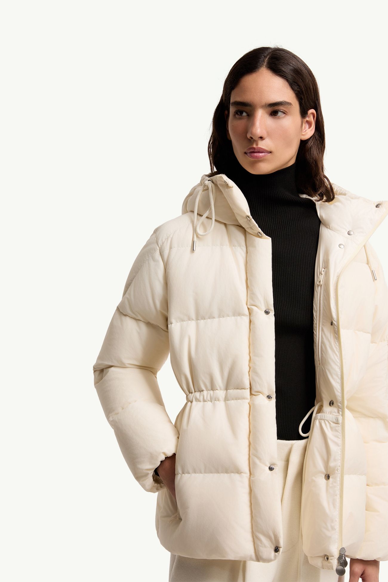 Doudoune courte Ă capuche Himalaya Femmes Blanc Ivoire Moncler 5