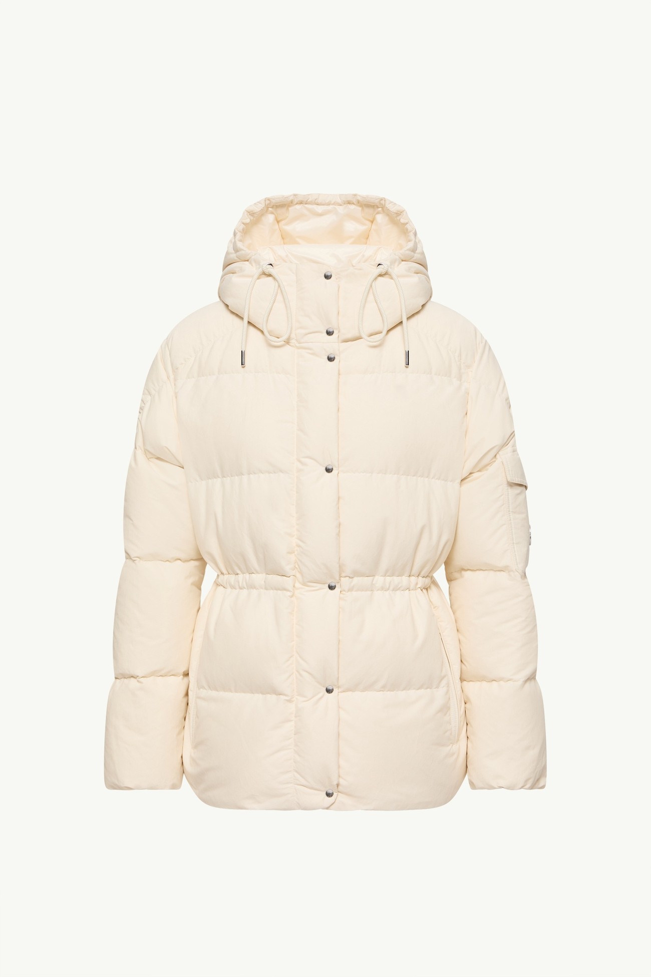 Himalaya Hooded Short Down Jacket Women White Ivory Moncler 2