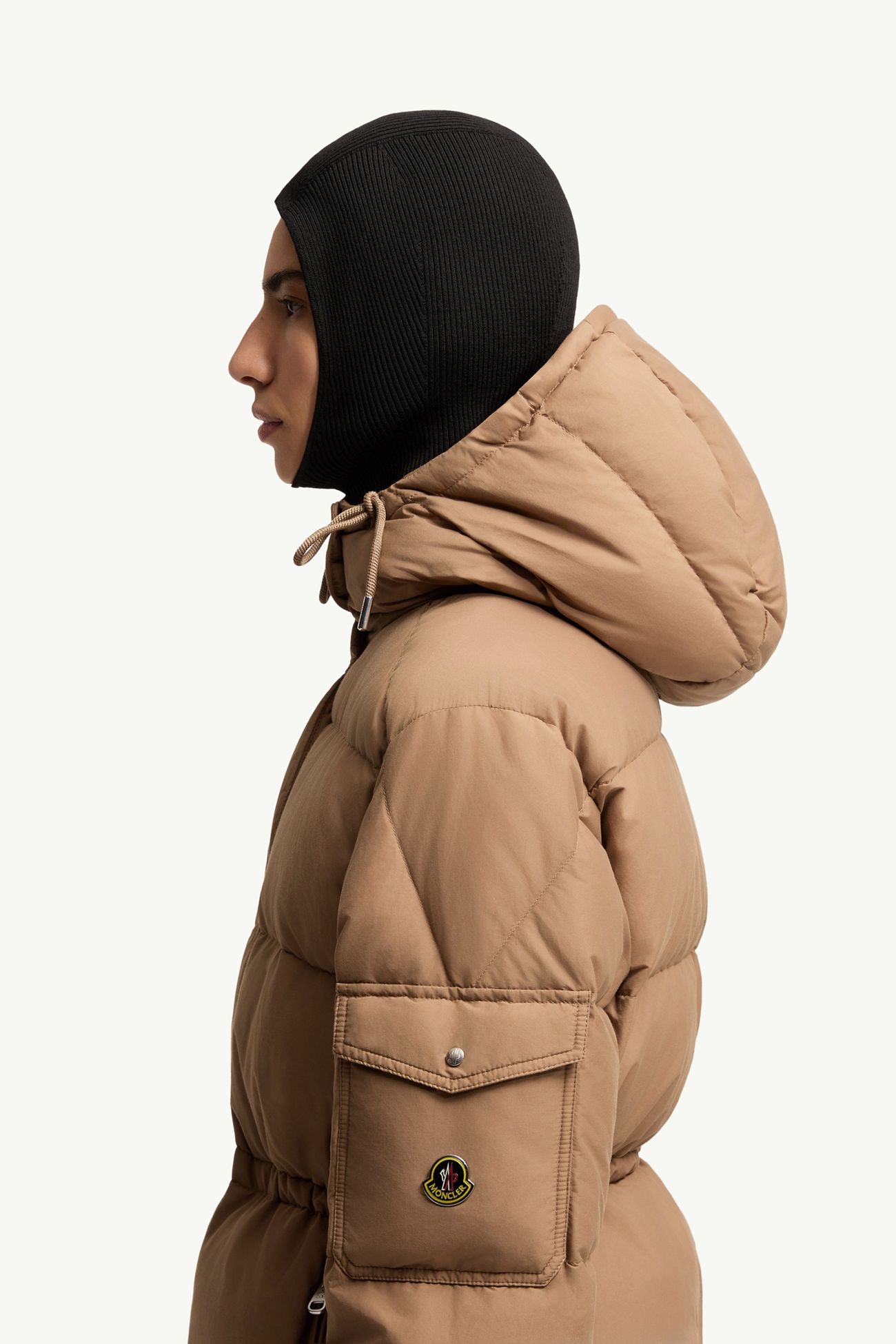 Himalaya 후드 쇼트 다운 재킷 여성 라이트 브라운 Moncler 1