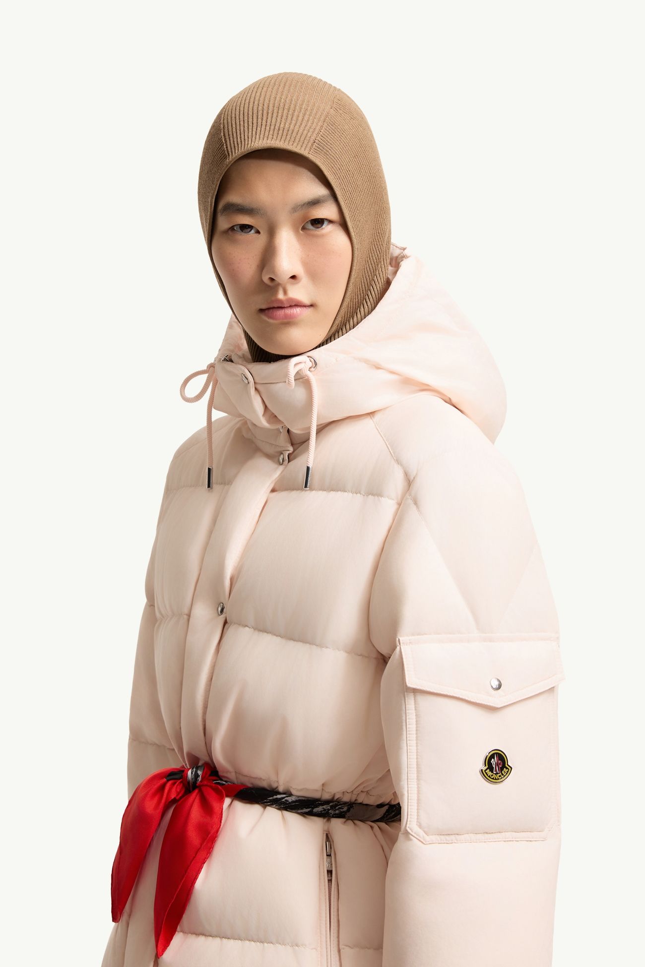Piumino corto Himalaya con cappuccio Donna Rosa Chiaro Moncler 1