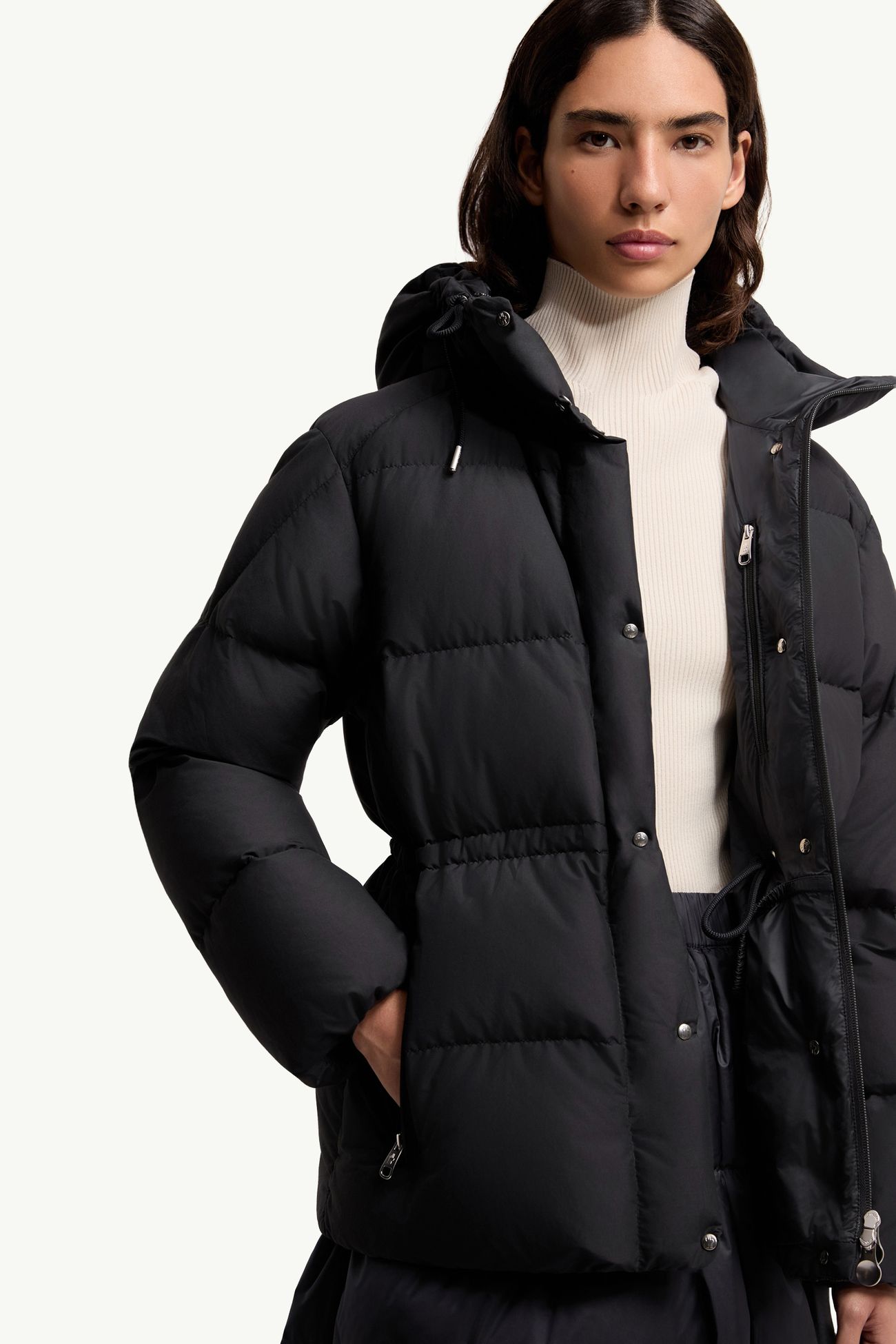 Himalaya連帽短身羽絨外套 女士 深藍色 Moncler 5