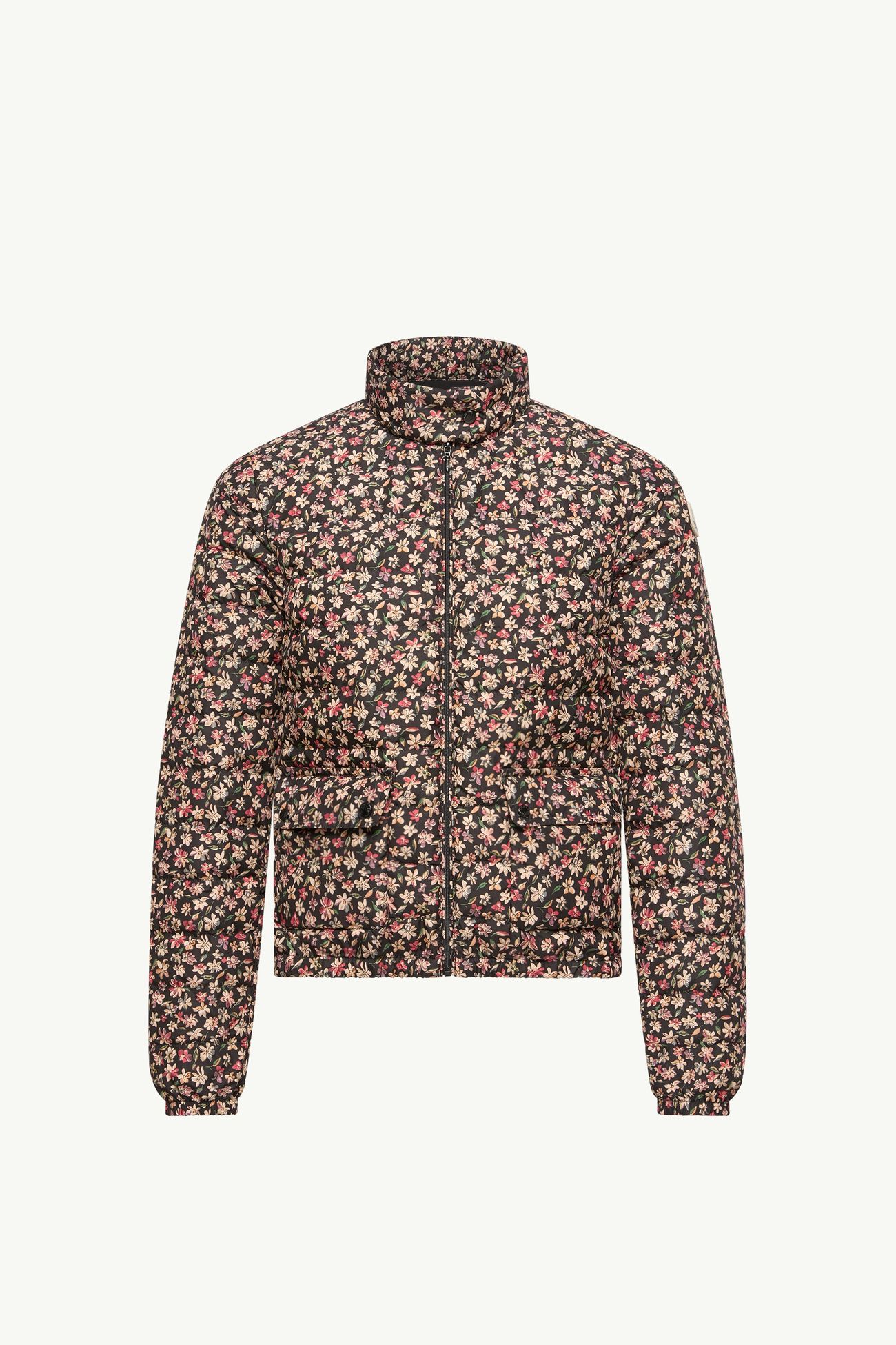 Florlans Packable Floral Down Jacket Women Black & Pink Moncler 2