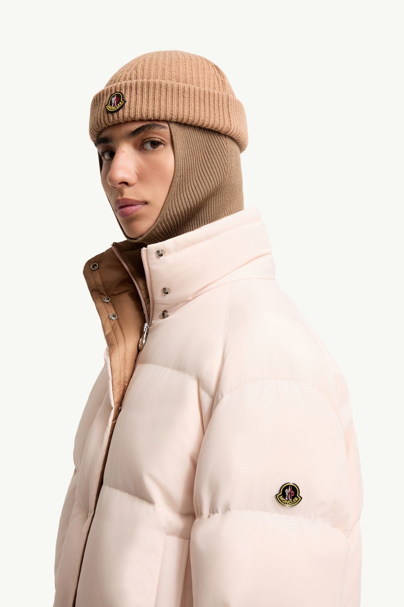 Piumino corto Verone Donna Rosa Chiaro Moncler 1