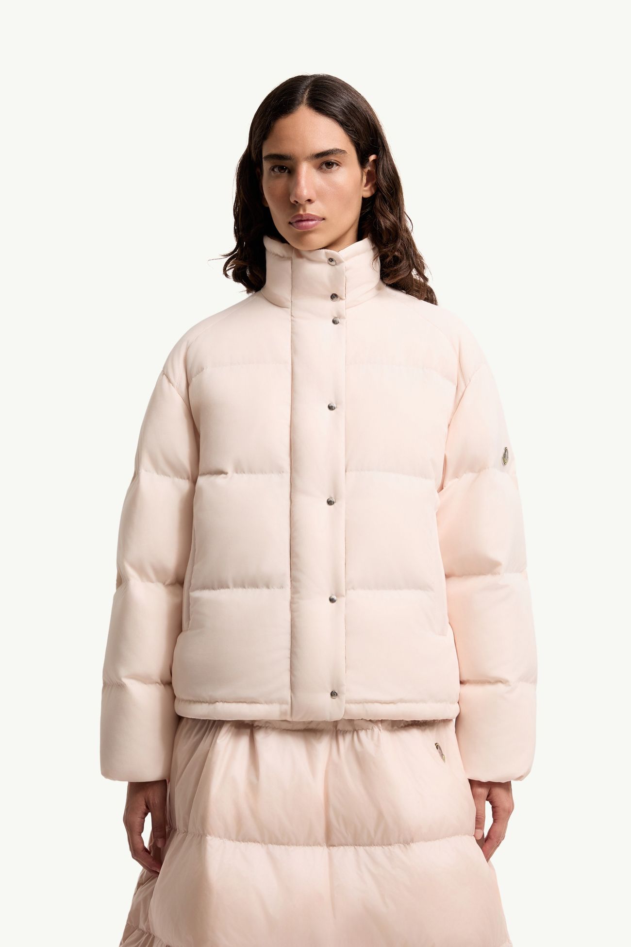 Verone kurze Daunenjacke Damen Hellpink Moncler 3