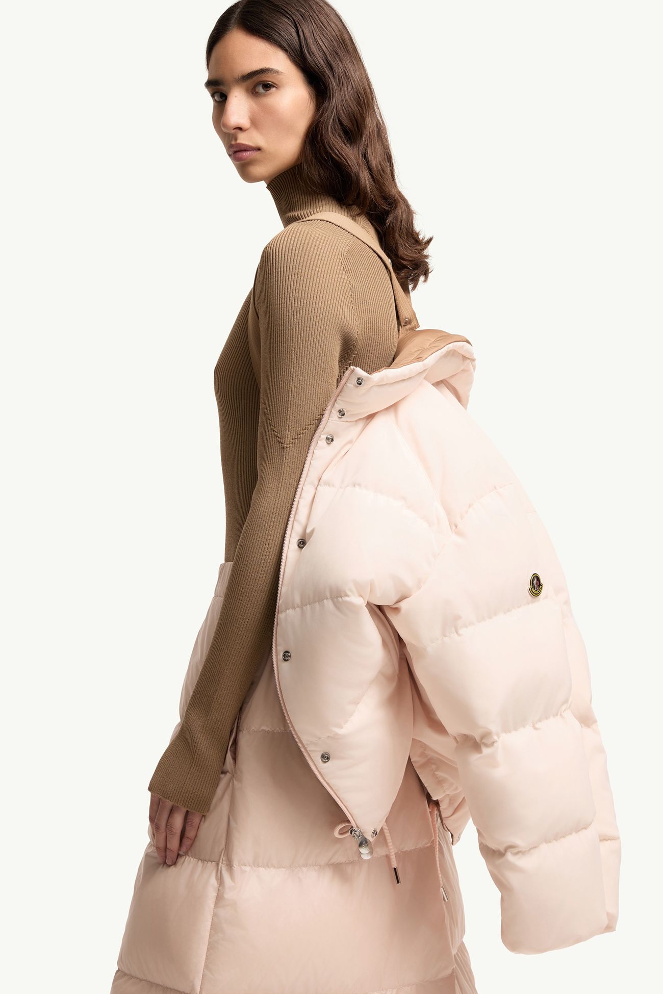 Piumino corto Verone Donna Rosa Chiaro Moncler 5