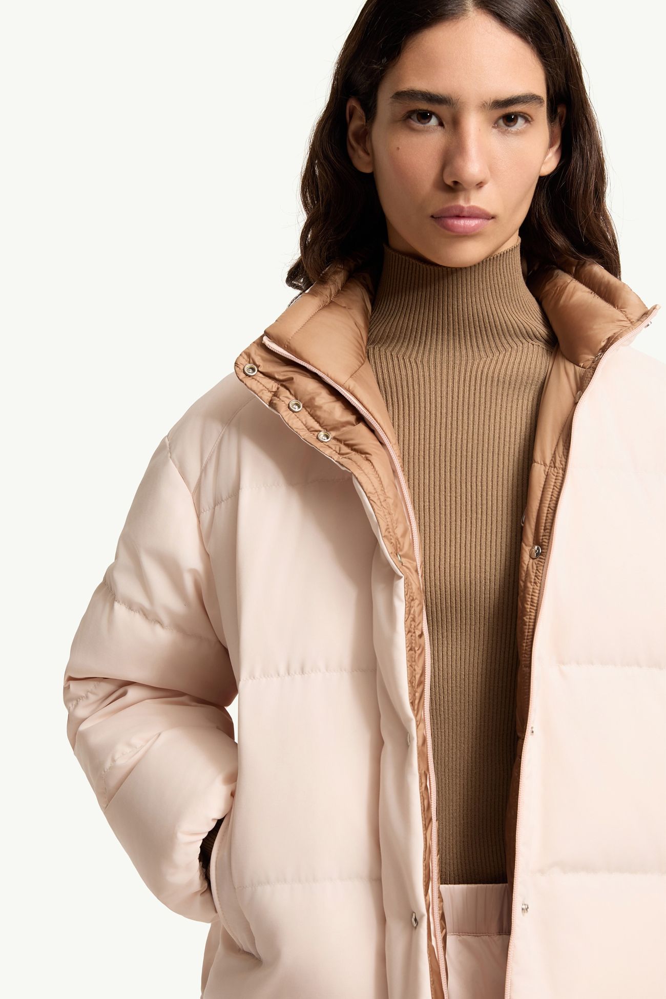 Verone kurze Daunenjacke Damen Hellpink Moncler 7