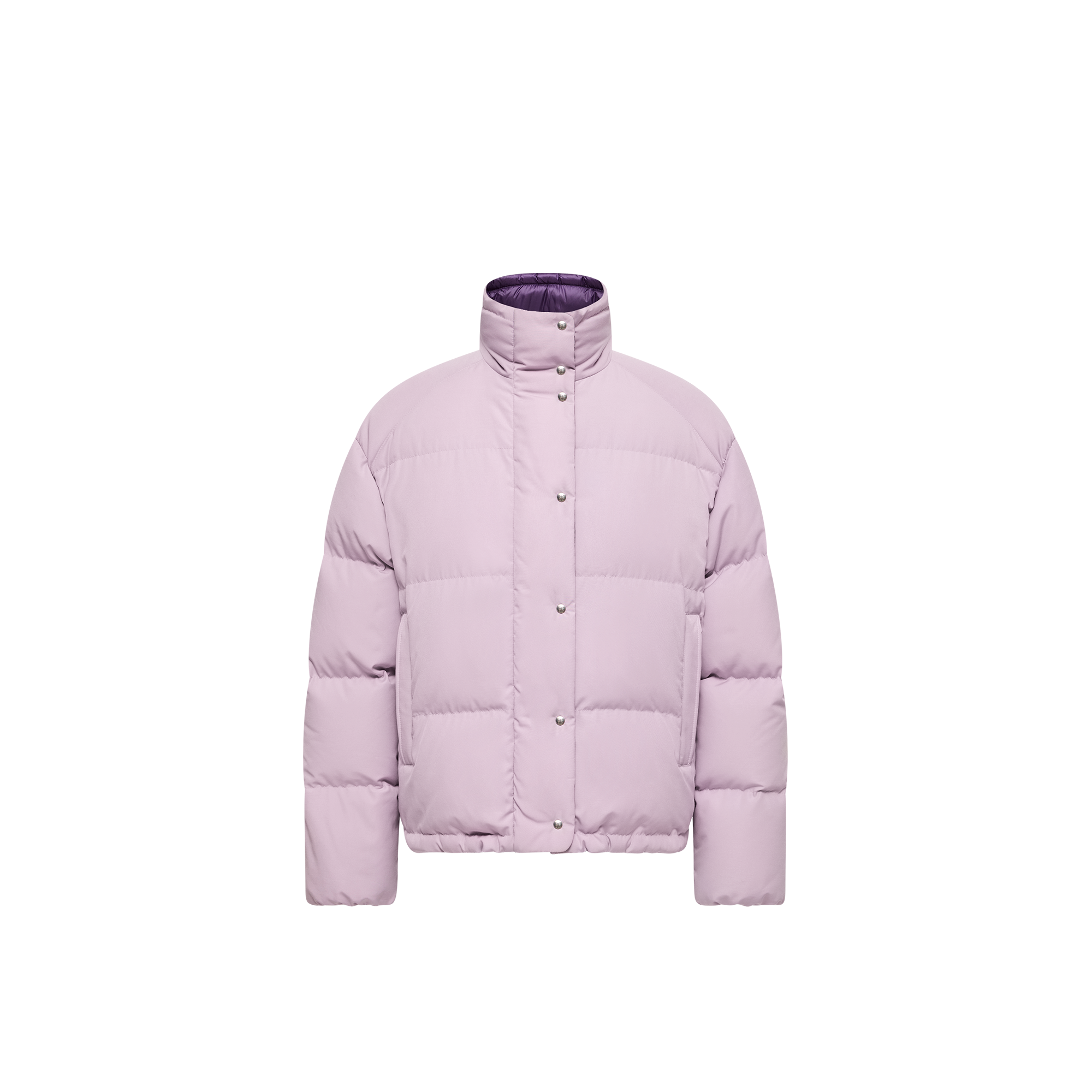 Moncler Verone Short Down Jacket for Women in Purple, Size: 24