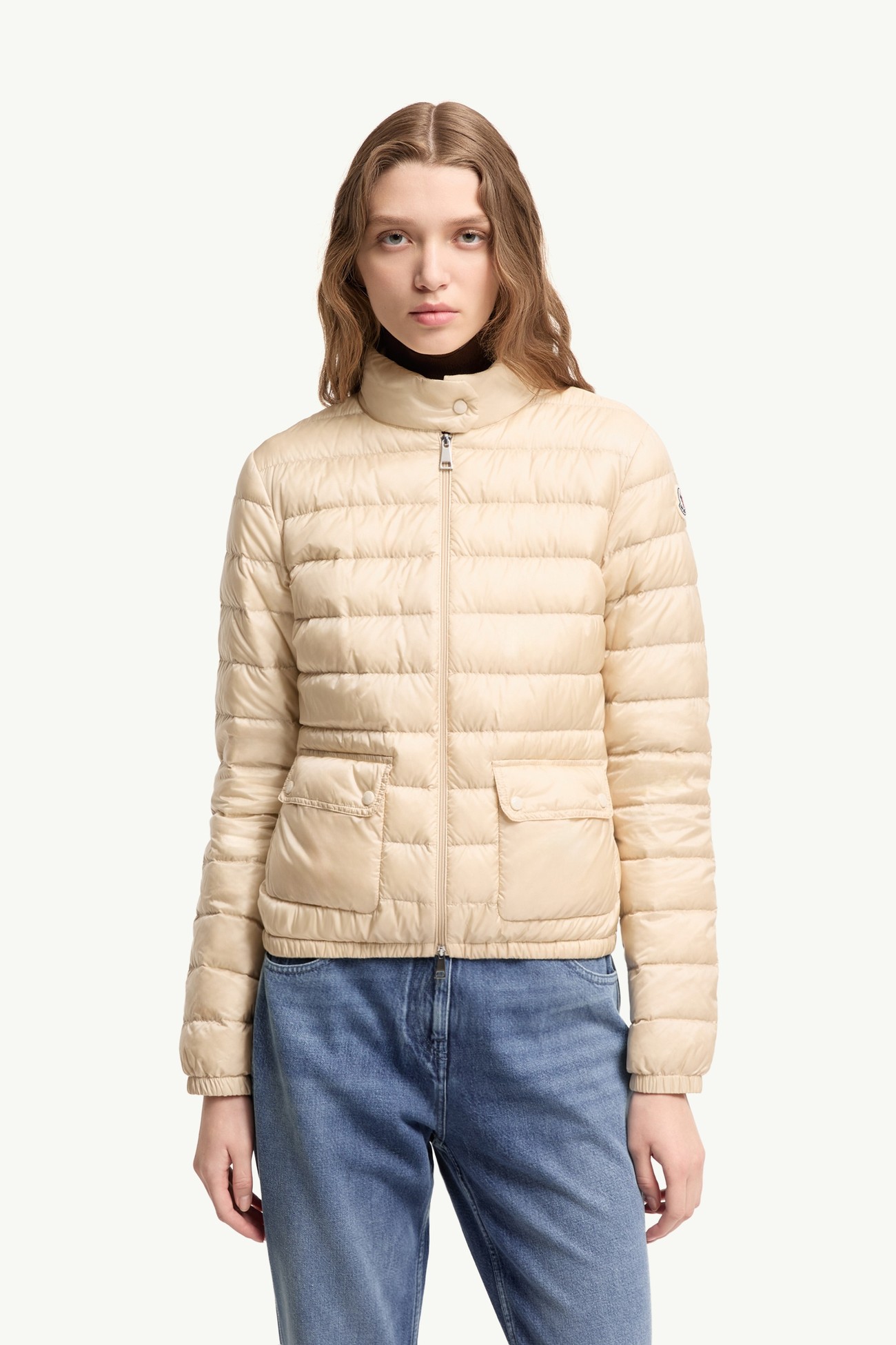 Lans可收納式短身羽絨外套 女士 淺米色 Moncler 3