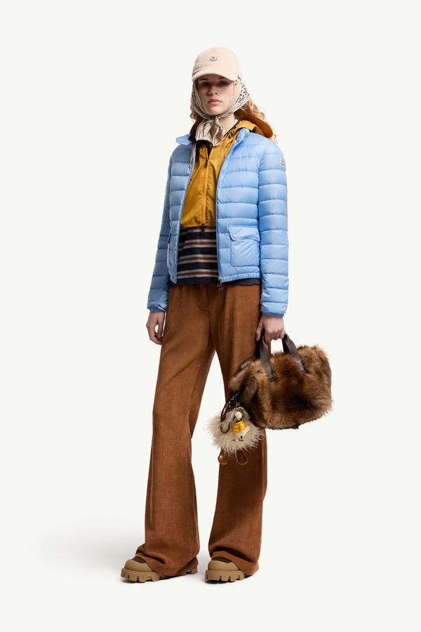 Lans可收納式短身羽絨外套 女士 淺藍色 Moncler 0