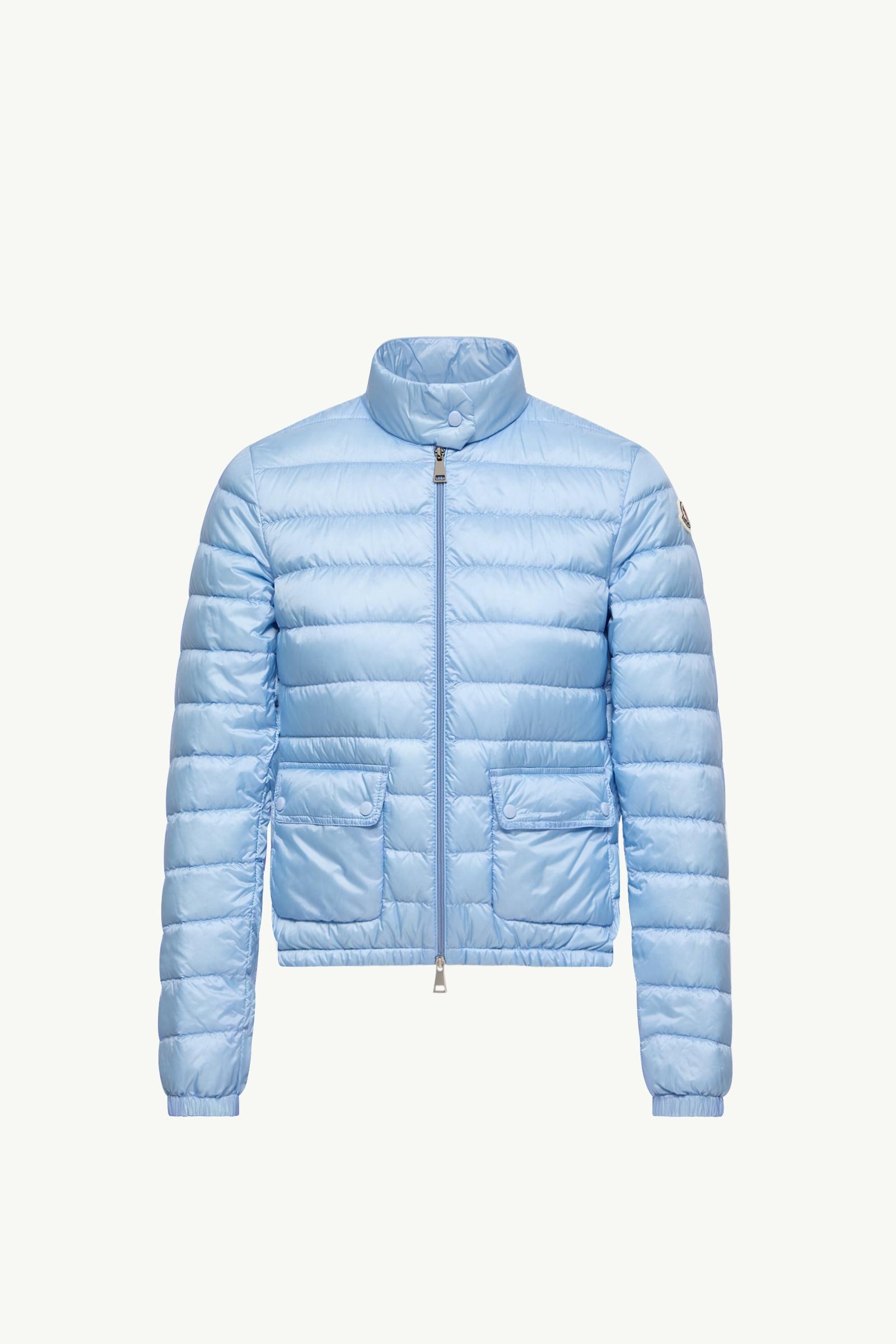 Light Blue Lans Packable Short Down Jacket - Lightweight Down